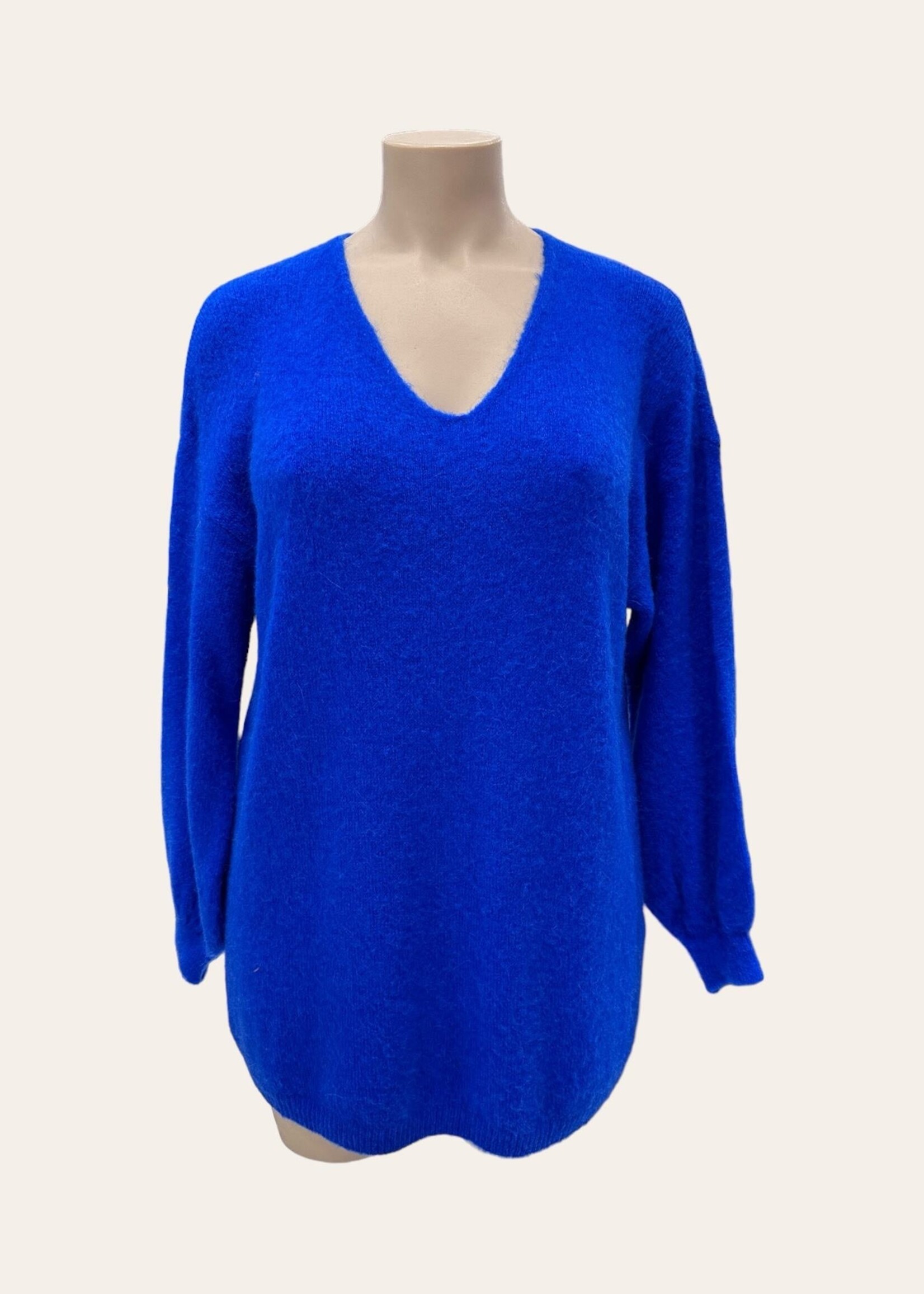 PULL COL V BABY ALPAGA LONGUE MANCHES - OVERSIZE 42/50