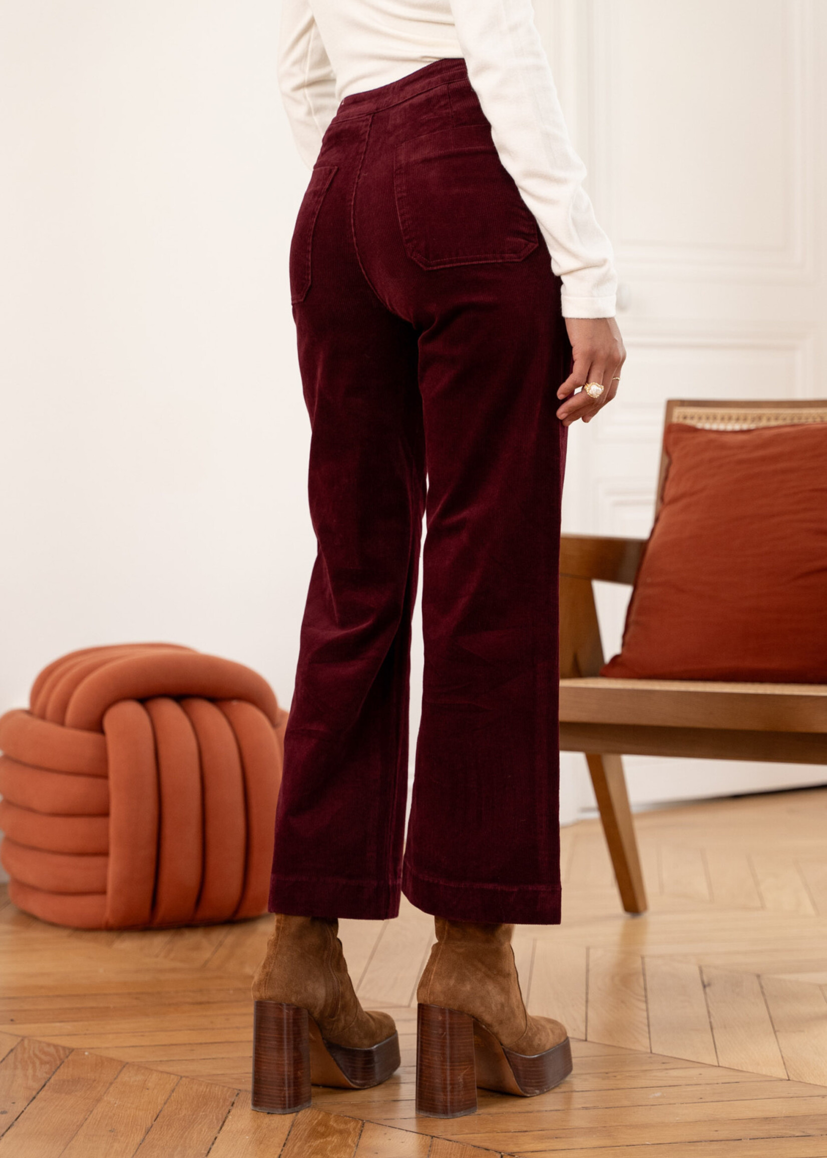 ORAIJE PANTALON VICTORINE VELOUR WIDE