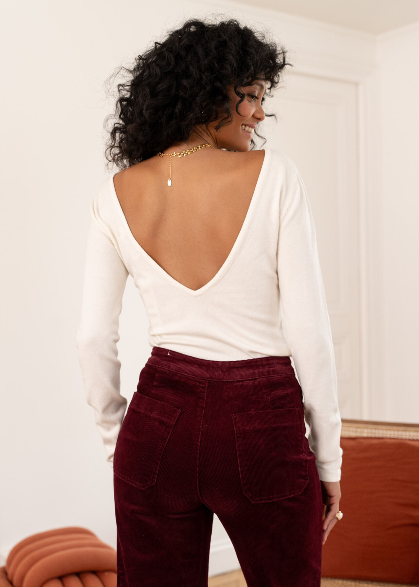 ORAIJE PANTALON VICTORINE VELOUR WIDE