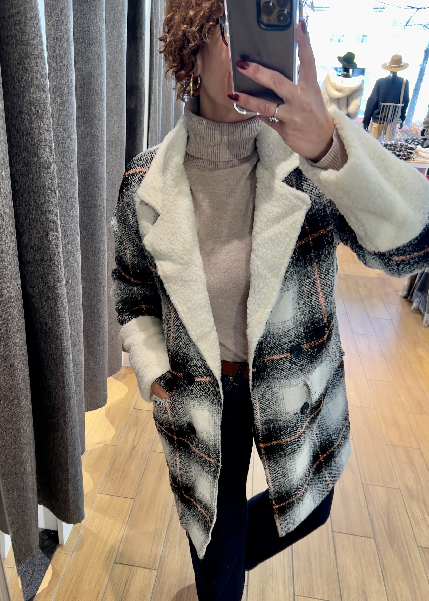 MANTEAU A CARREAUX - MOUMOUTE