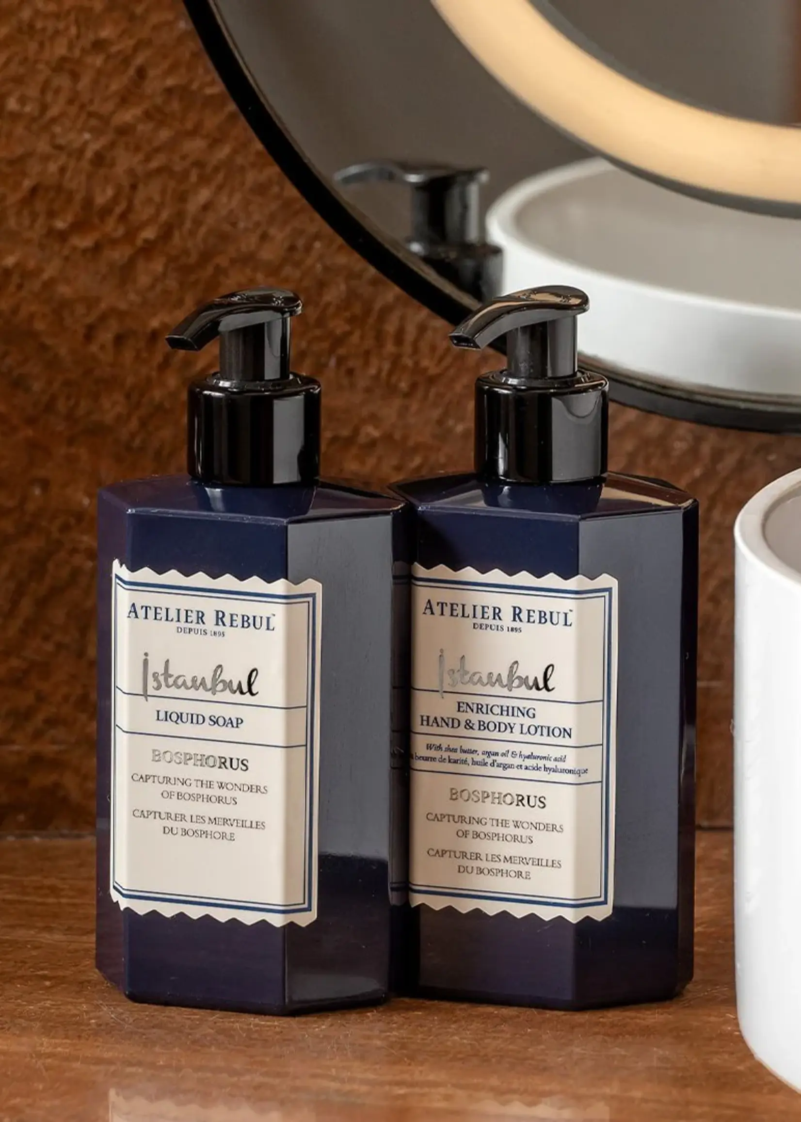 ATELIER REBUL ISTANBUL BOSPHORUS GIFT BOX HAND CARE SET - BLUE