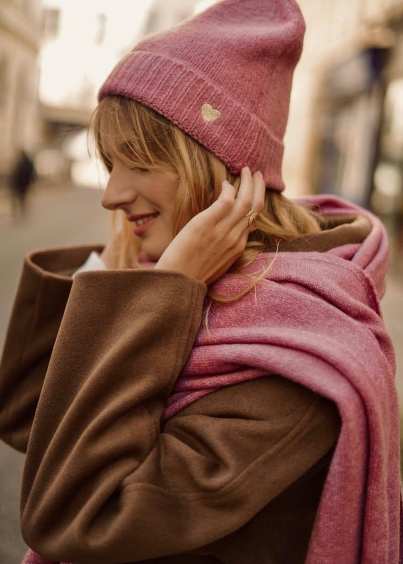 BONNET COEUR GOLD TU