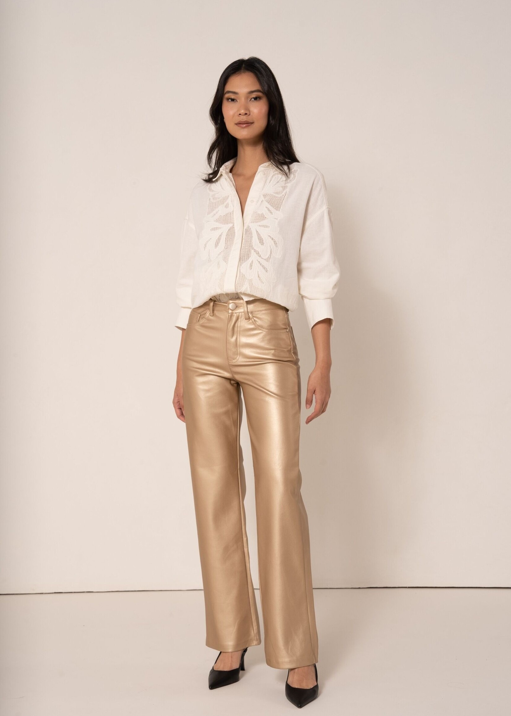 ORAIJE PANTALON SIMILI BARBARA - WIDE