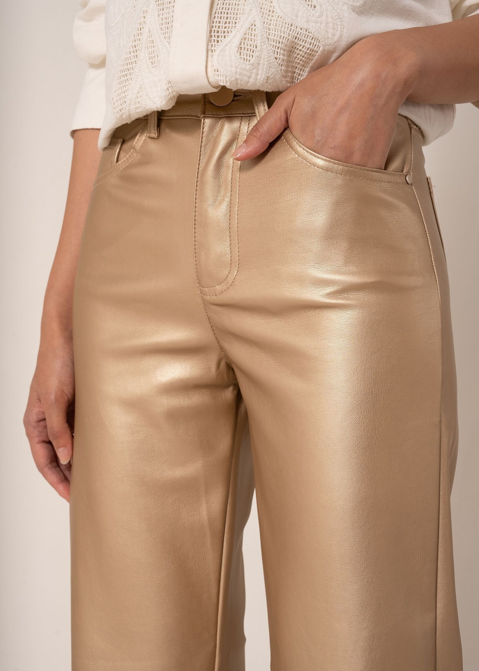 ORAIJE PANTALON SIMILI BARBARA - WIDE