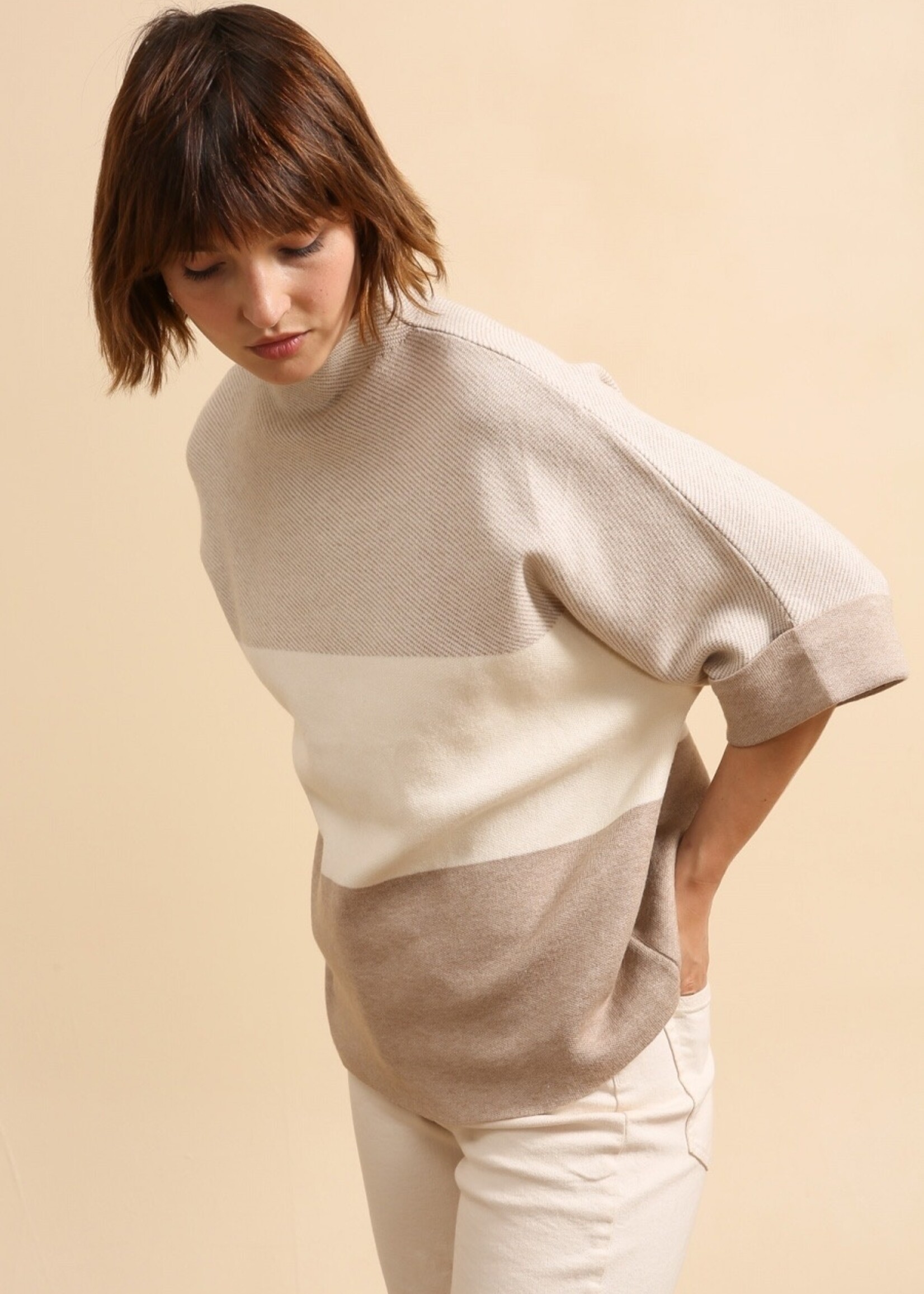 ECRU GRADIENT 3/4 TRUI - ONE SIZE