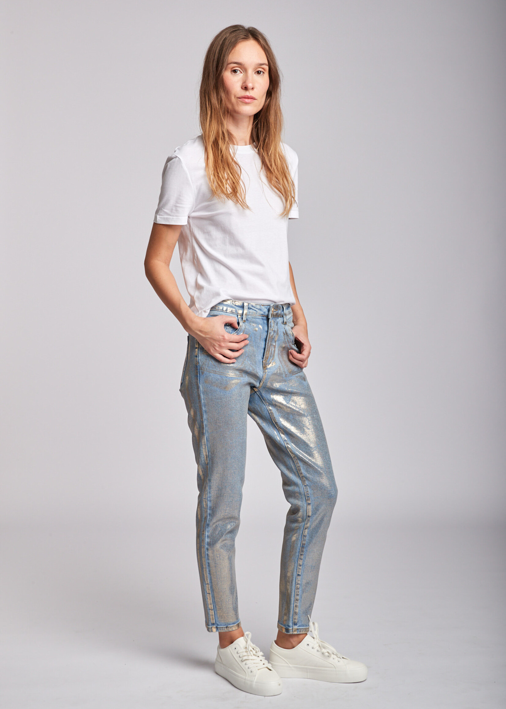 TOXIK3 JEAN BOYFRIEND METALLIC COATING - ATIK