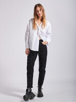 TOXIK3 JEAN MOM PERLES - SKY