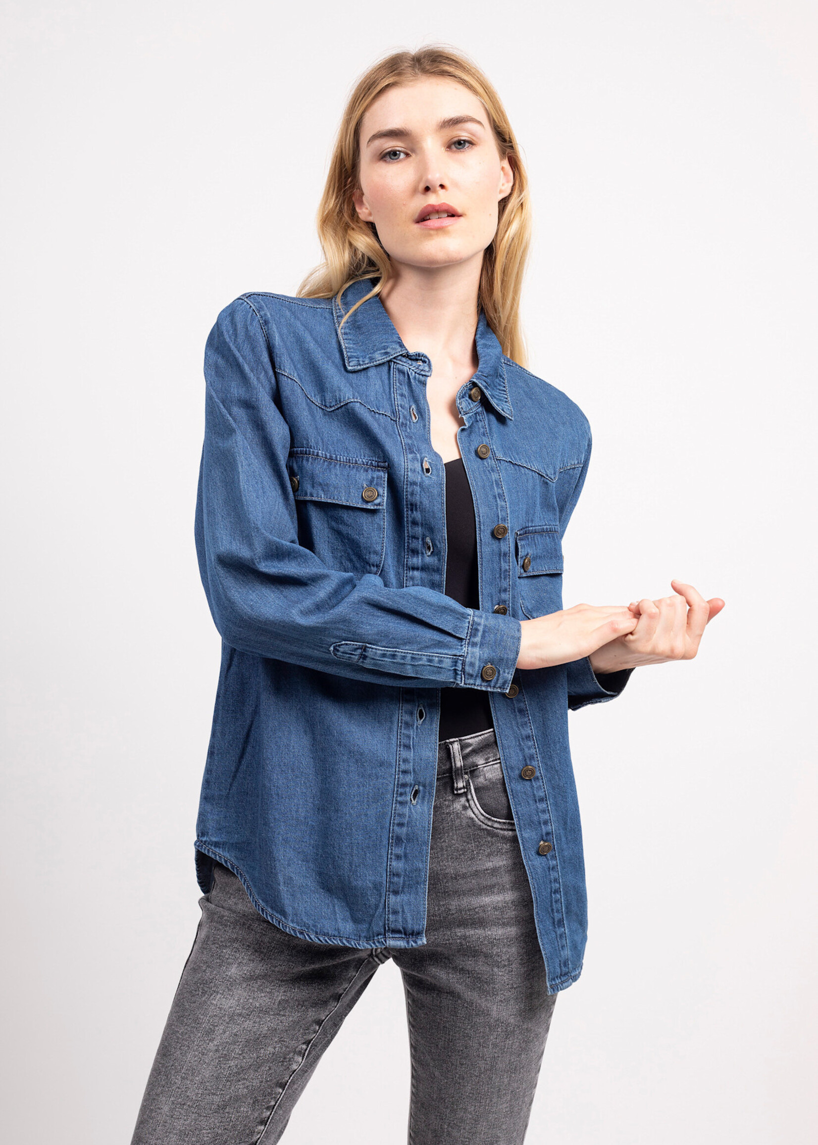 TOXIK3 NINON JEAN BLOUSE