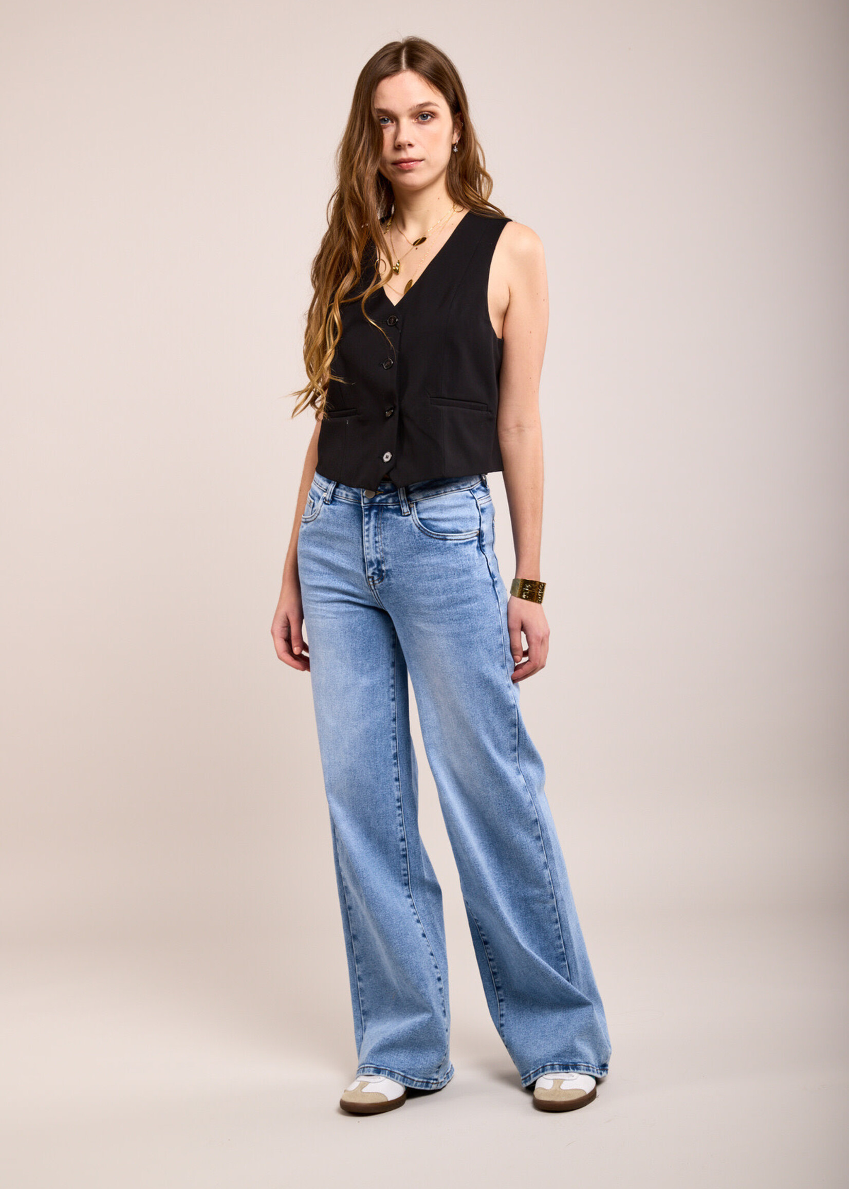 TOXIK3 RECHTE WIJDE JEANS - DINA