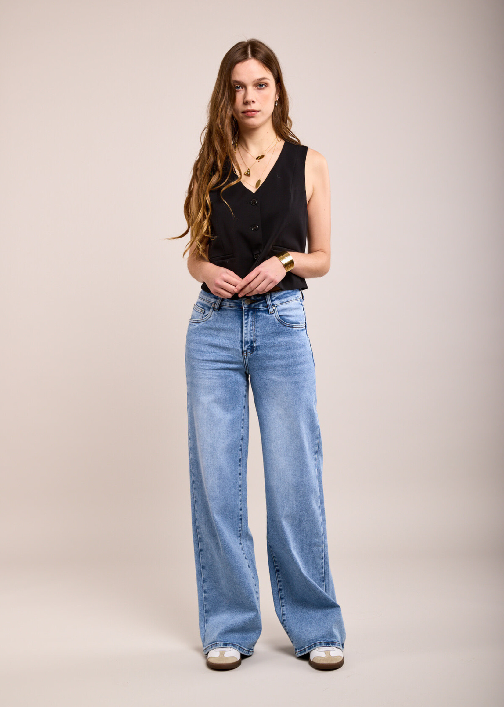 TOXIK3 RECHTE WIJDE JEANS - DINA
