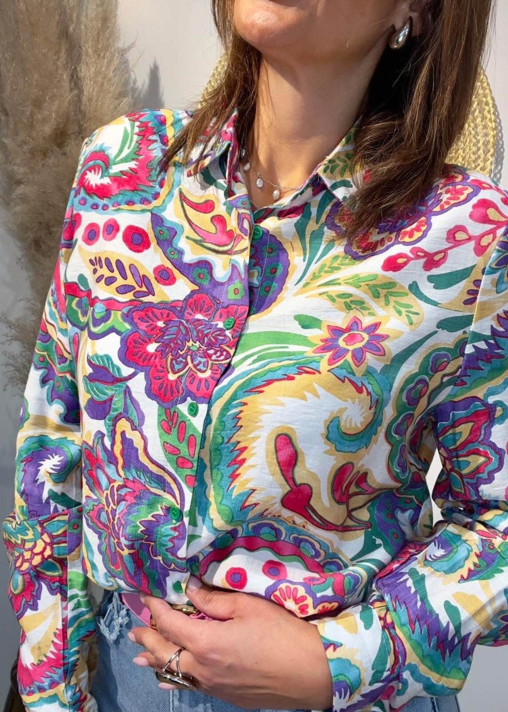 HEMD MET PRINT - ACAPULCO