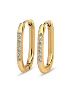 MELANO BO FRIENDS EARRING  LILA CZ - melano