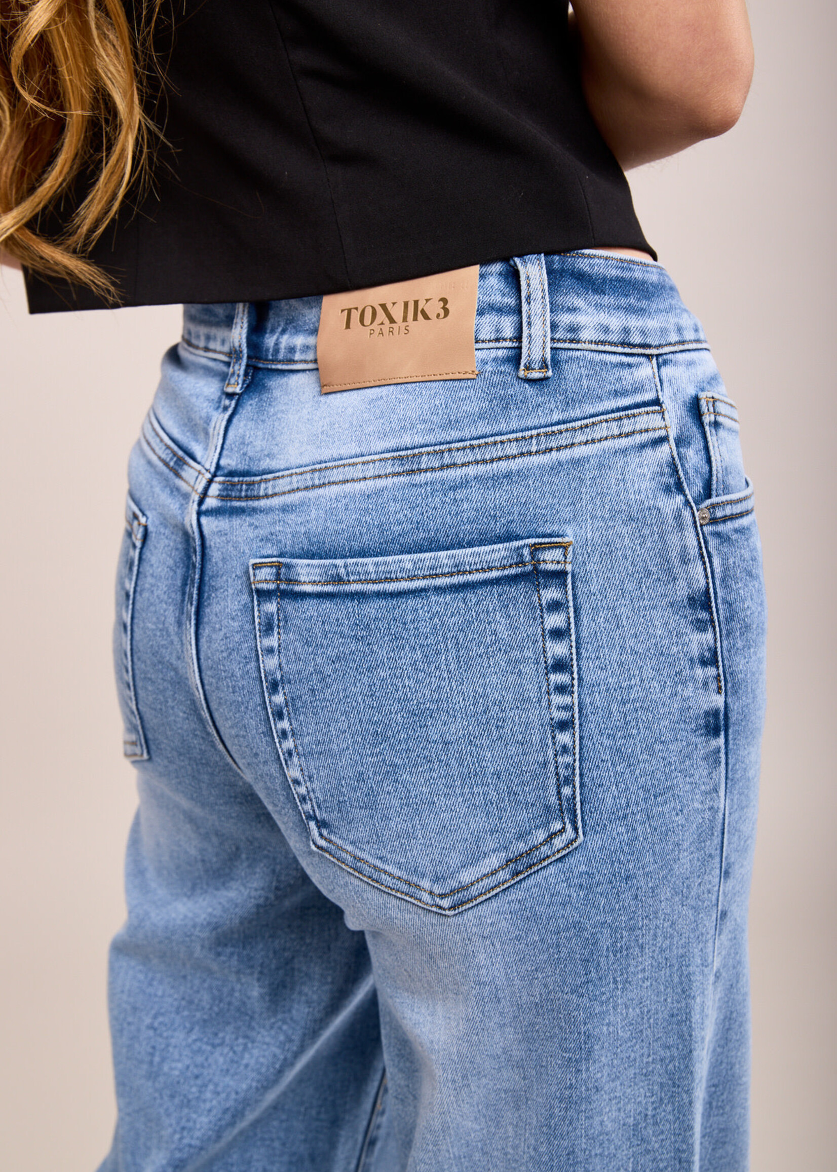 TOXIK3 RECHTE WIJDE JEANS - DINA