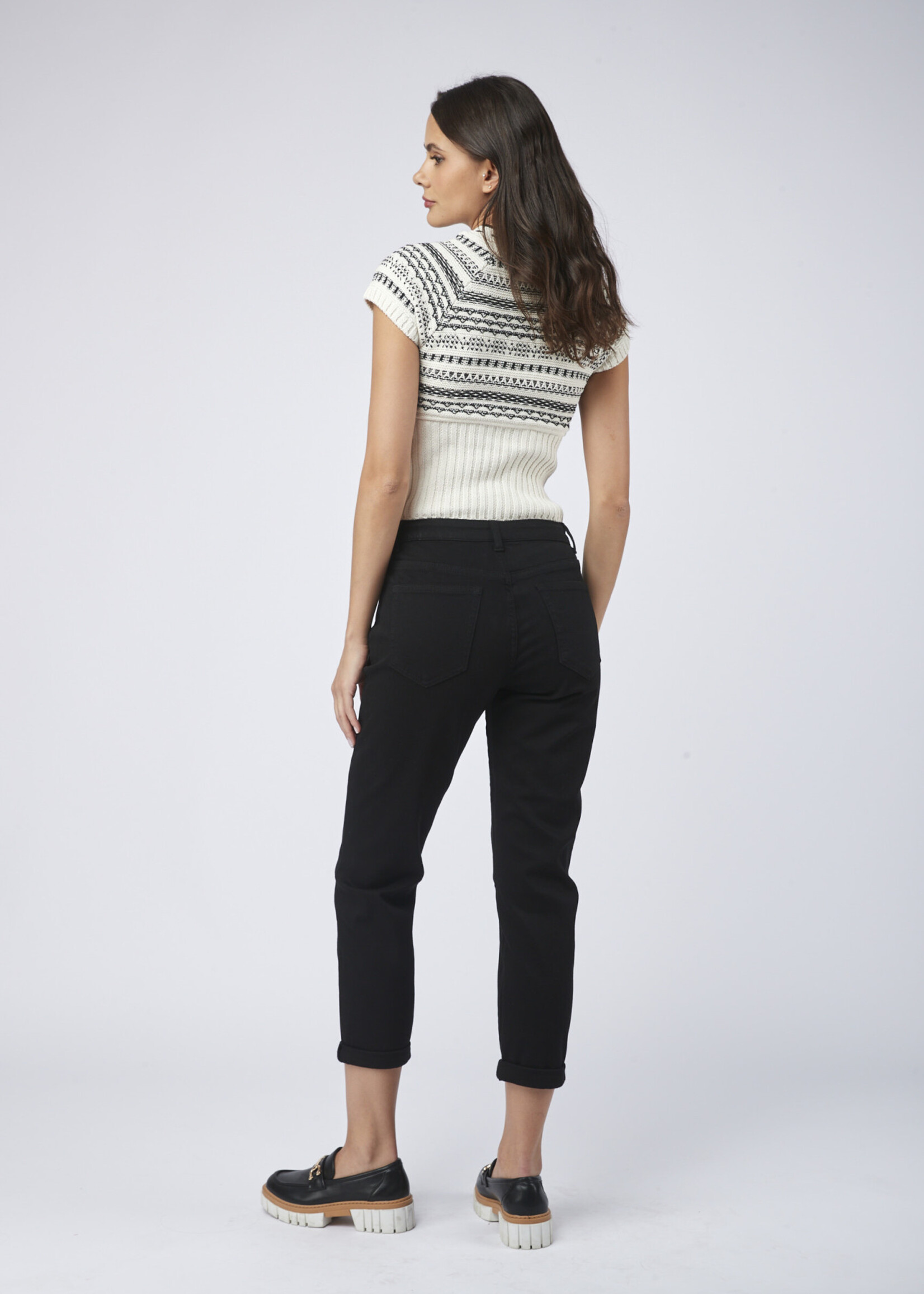 TOXIK3 JEAN BOYFRIEND OURLET - CERISE