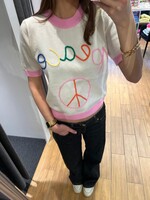 PULL PEACE KORTE MOUWEN MULTICOLOR - ONE SIZE