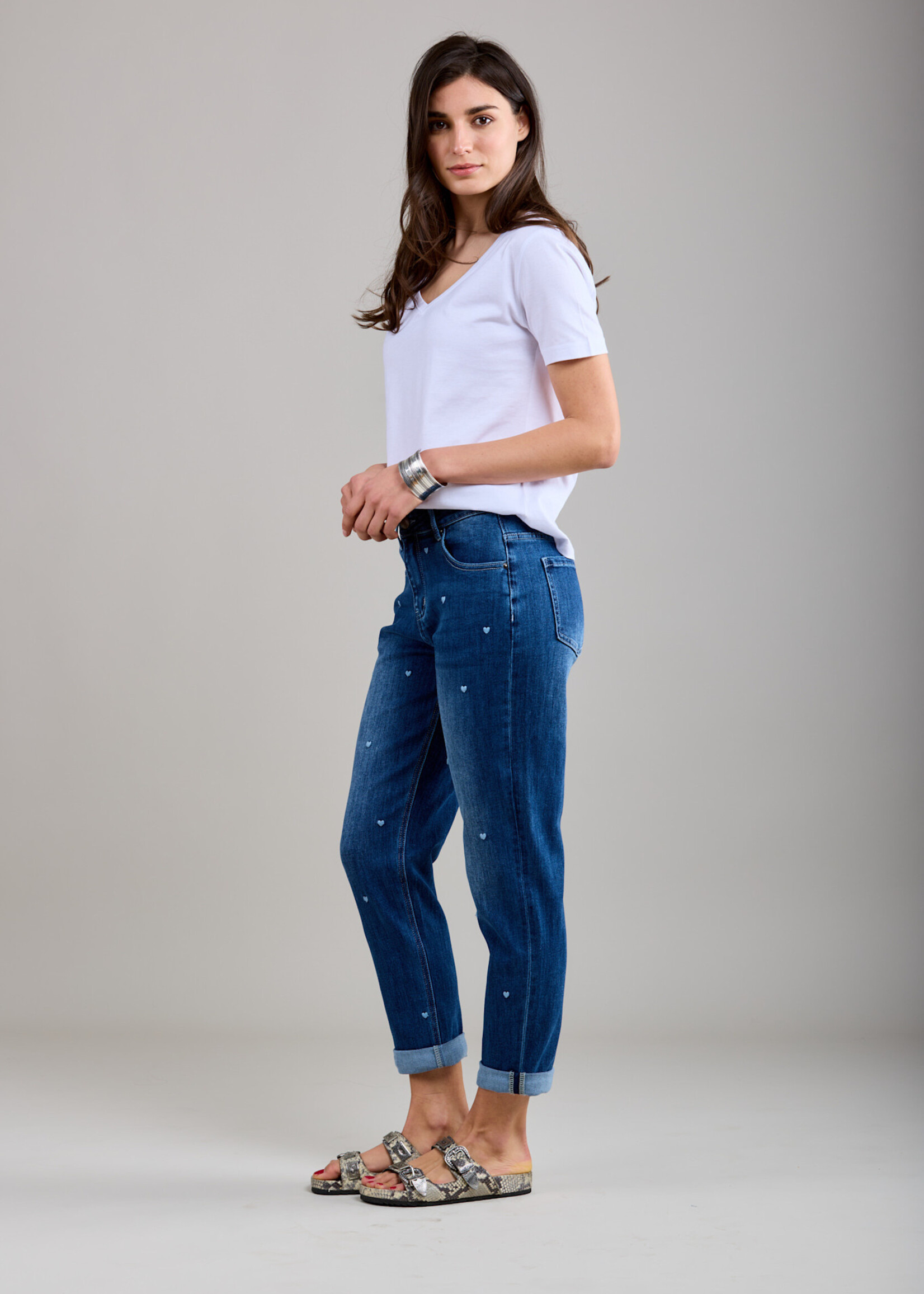 TOXIK3 JEAN BOY OURLET HARTJES GEBRODEERD - LOUKA
