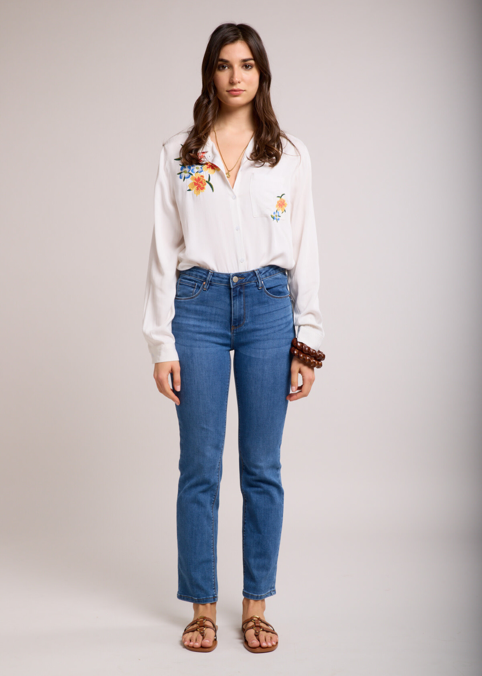 TOXIK3 JEAN PUSH UP STRAIGHT - CLOVER