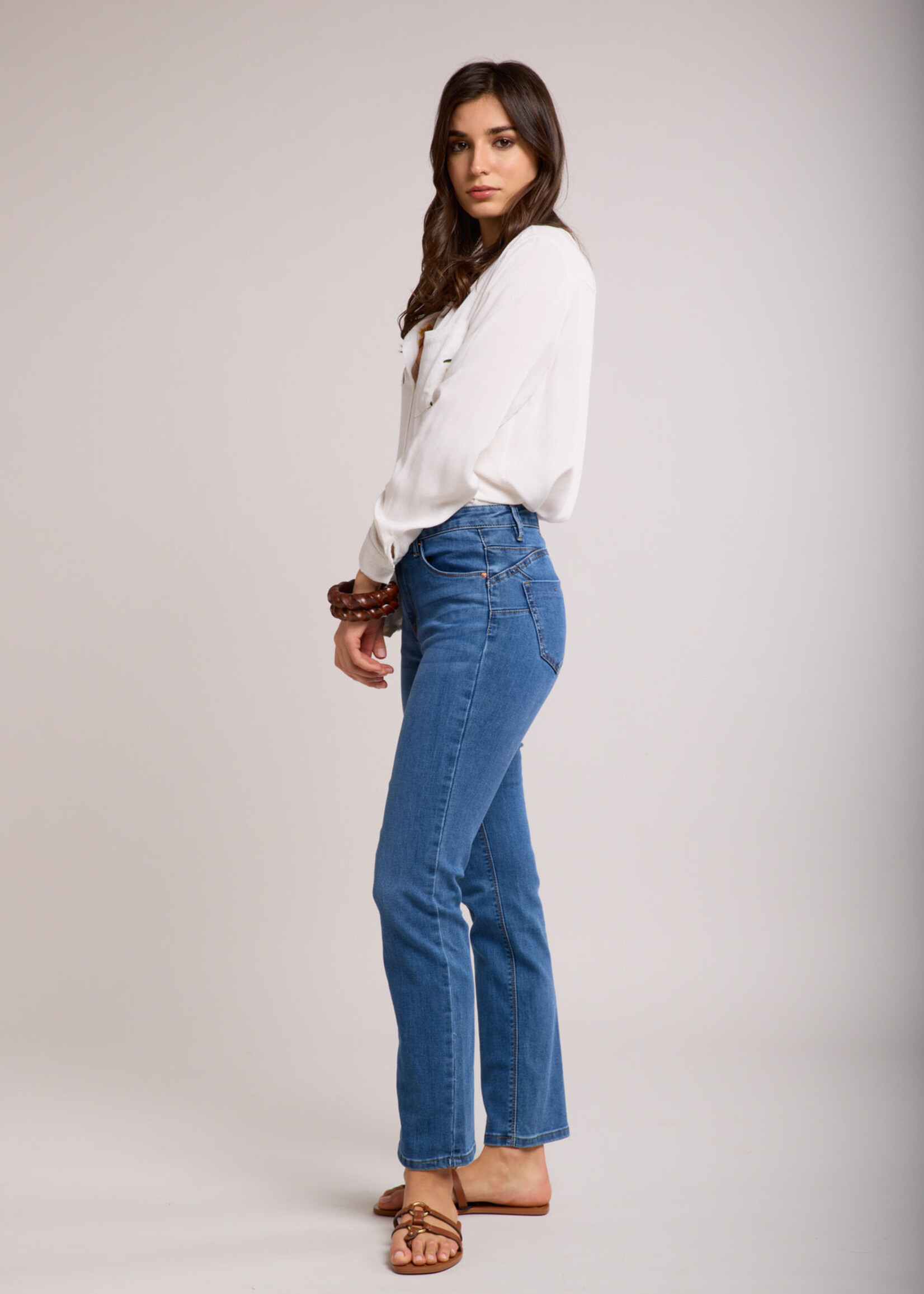 TOXIK3 JEAN PUSH UP STRAIGHT - CLOVER