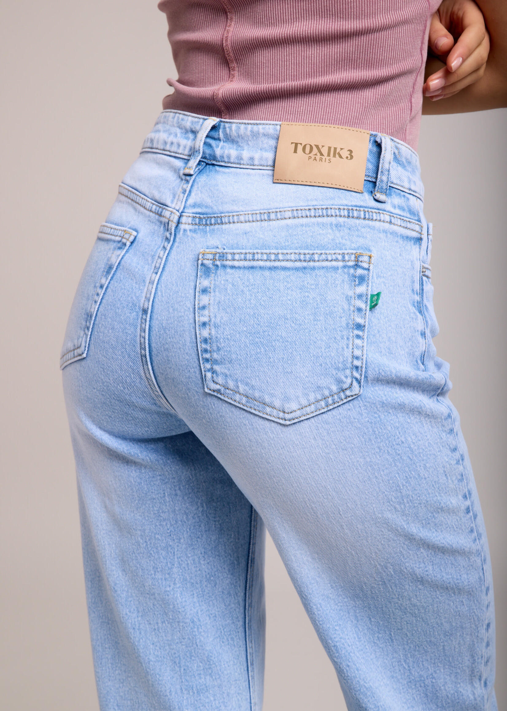 TOXIK3 JEAN VINTAGE RECHT HOGE TAILLE - ALOAN