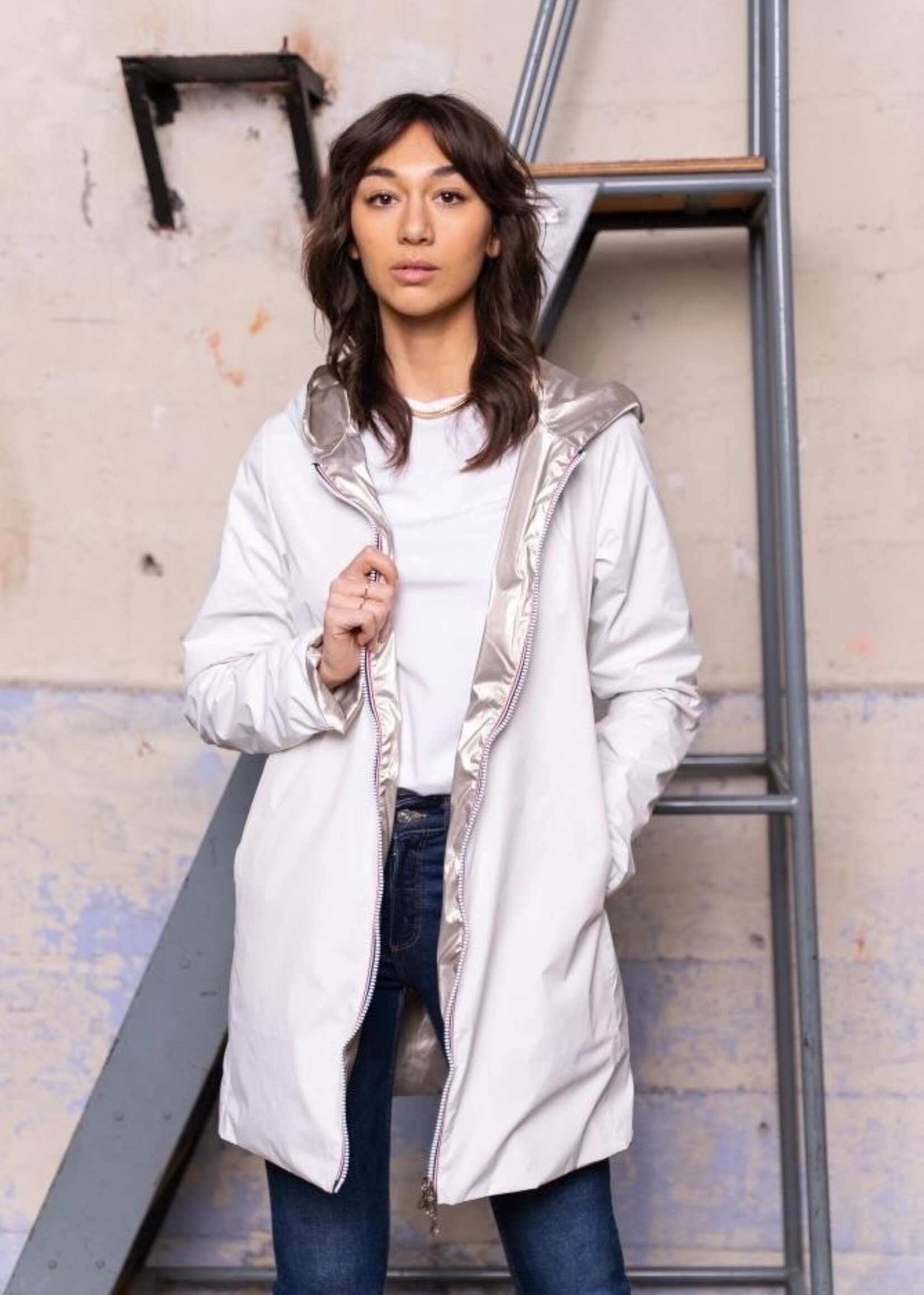 laura jo OMKEERBARE WATERDICHTE PARKA