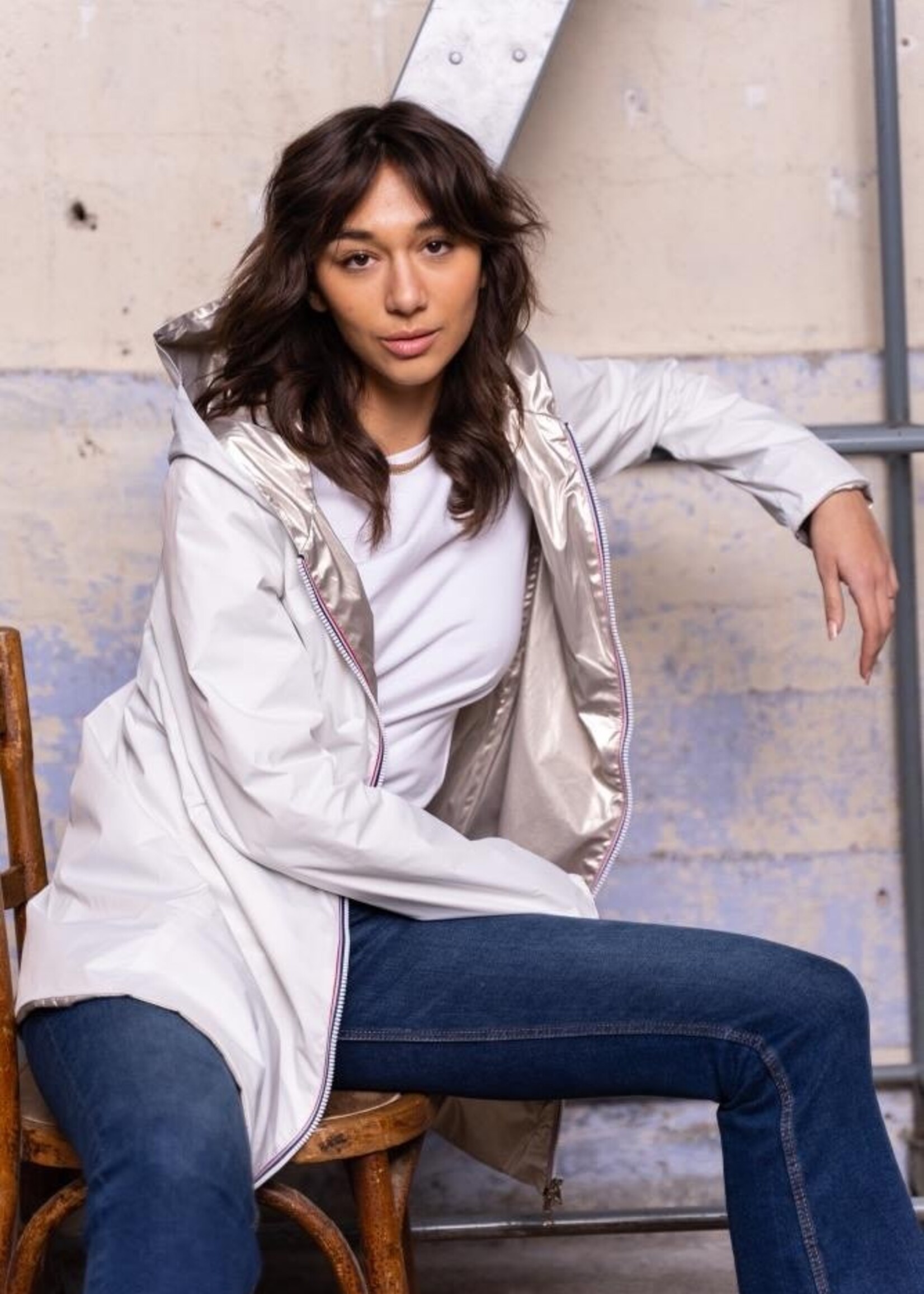 laura jo OMKEERBARE WATERDICHTE PARKA
