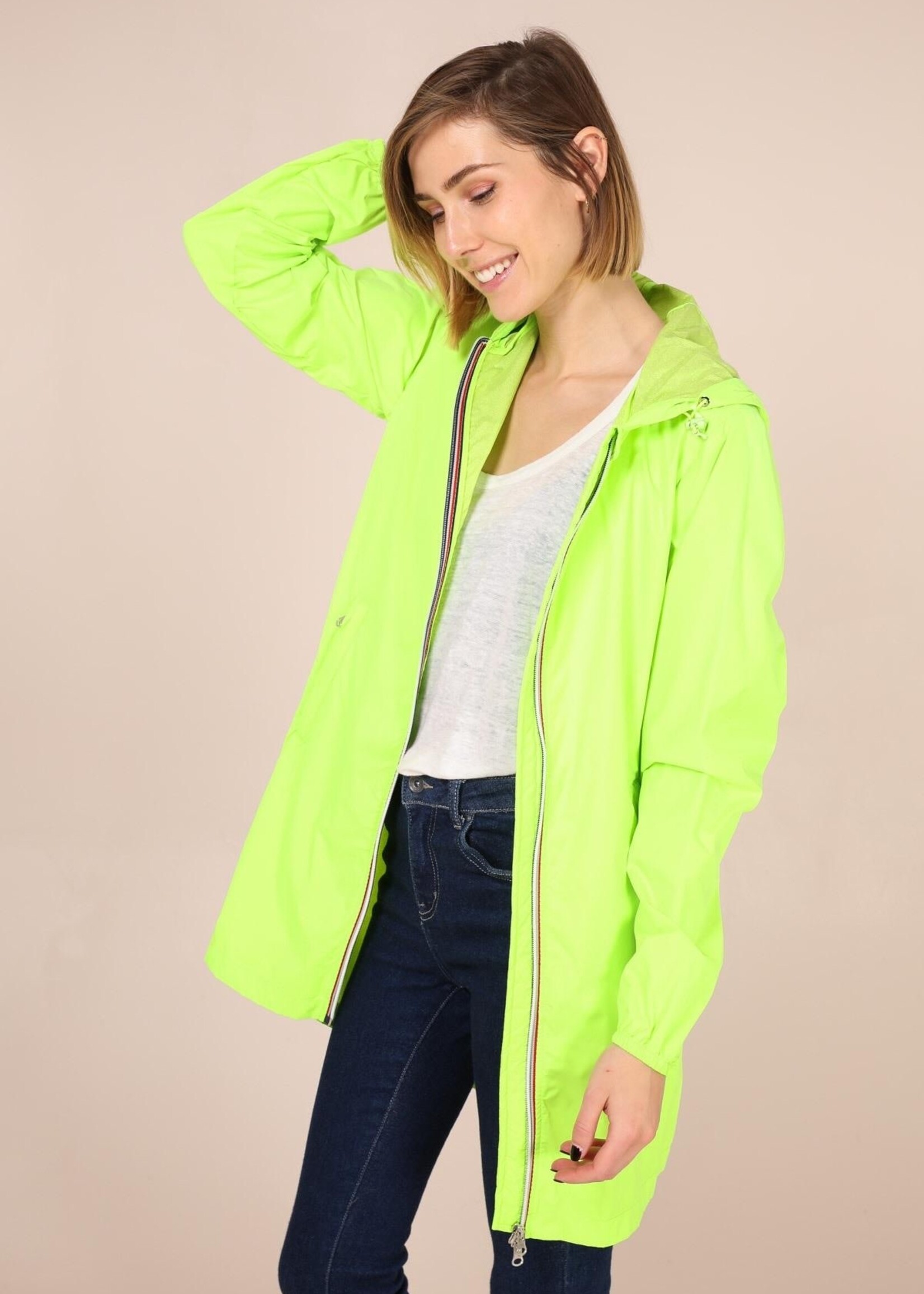 laura jo IMPERMÉABLE MI/LONG UNI AVEC MOTIF DE VAGUES