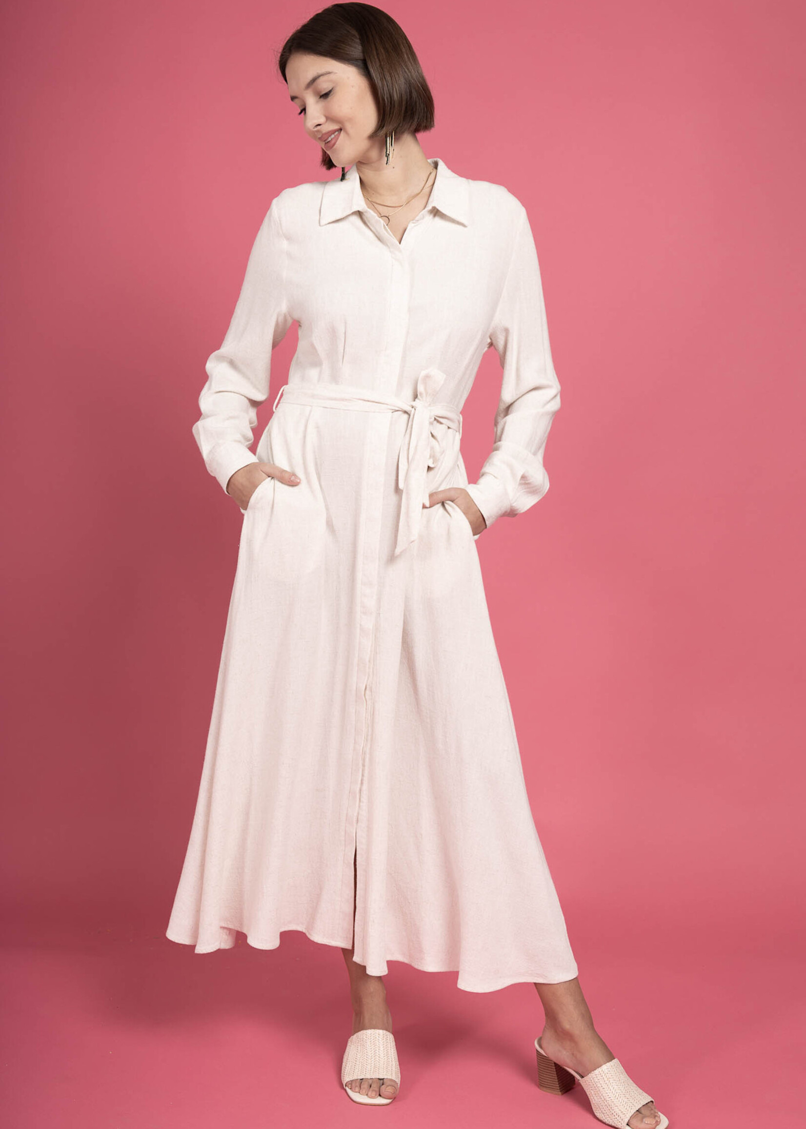 ROBE SAFARI LONGUES MANCHES - LIN