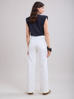 TOXIK3 UITLOPENDE JEANS MET KNOPEN