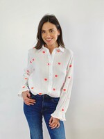JUBYLEE HEMD MET HARTJES IN KATOENGAZE
