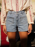 ORAIJE SHORT DENIM SANDRINE MET VOORZAKKEN