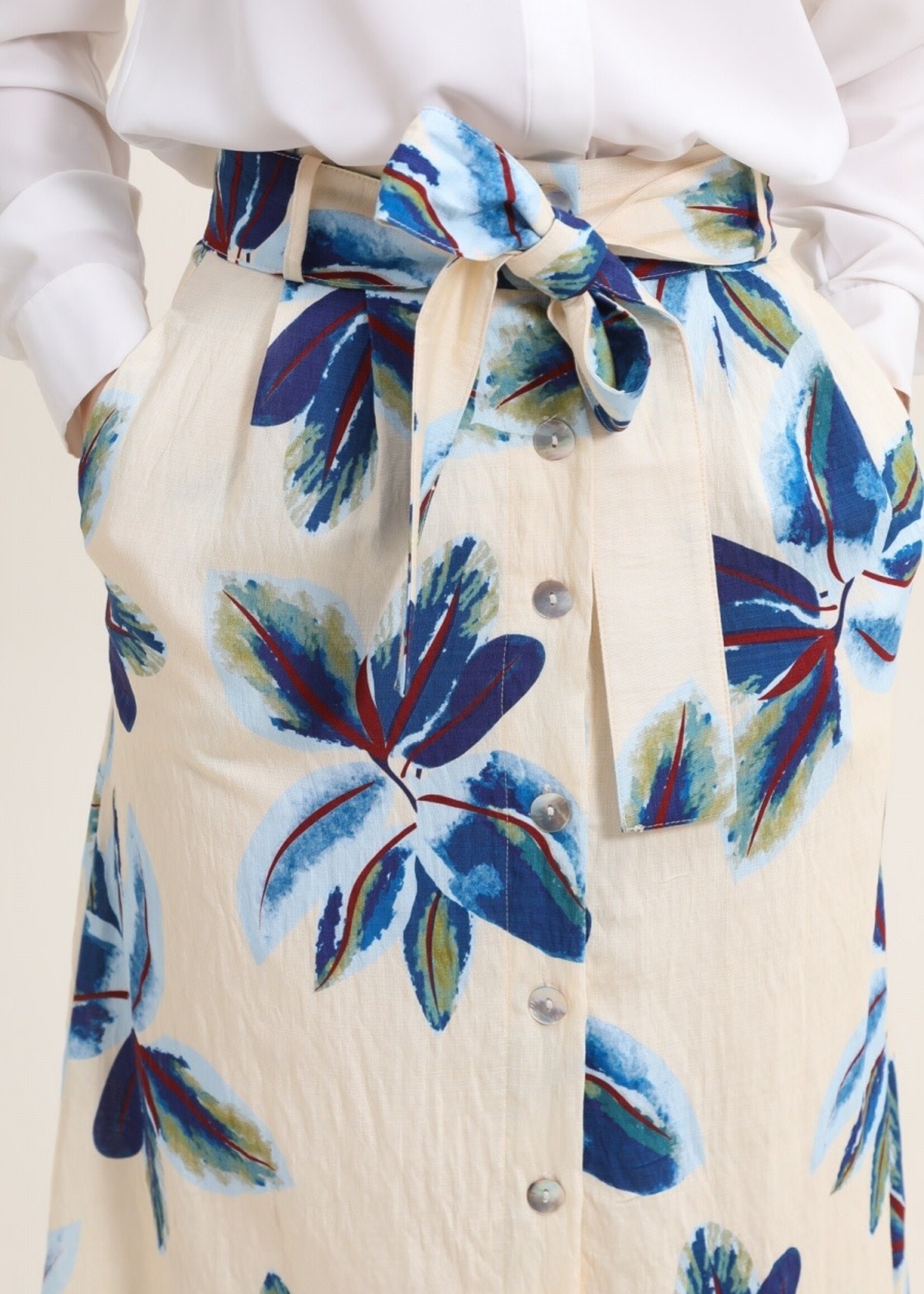 JUPE SIENNA  A FLEURS ET BOUTONS