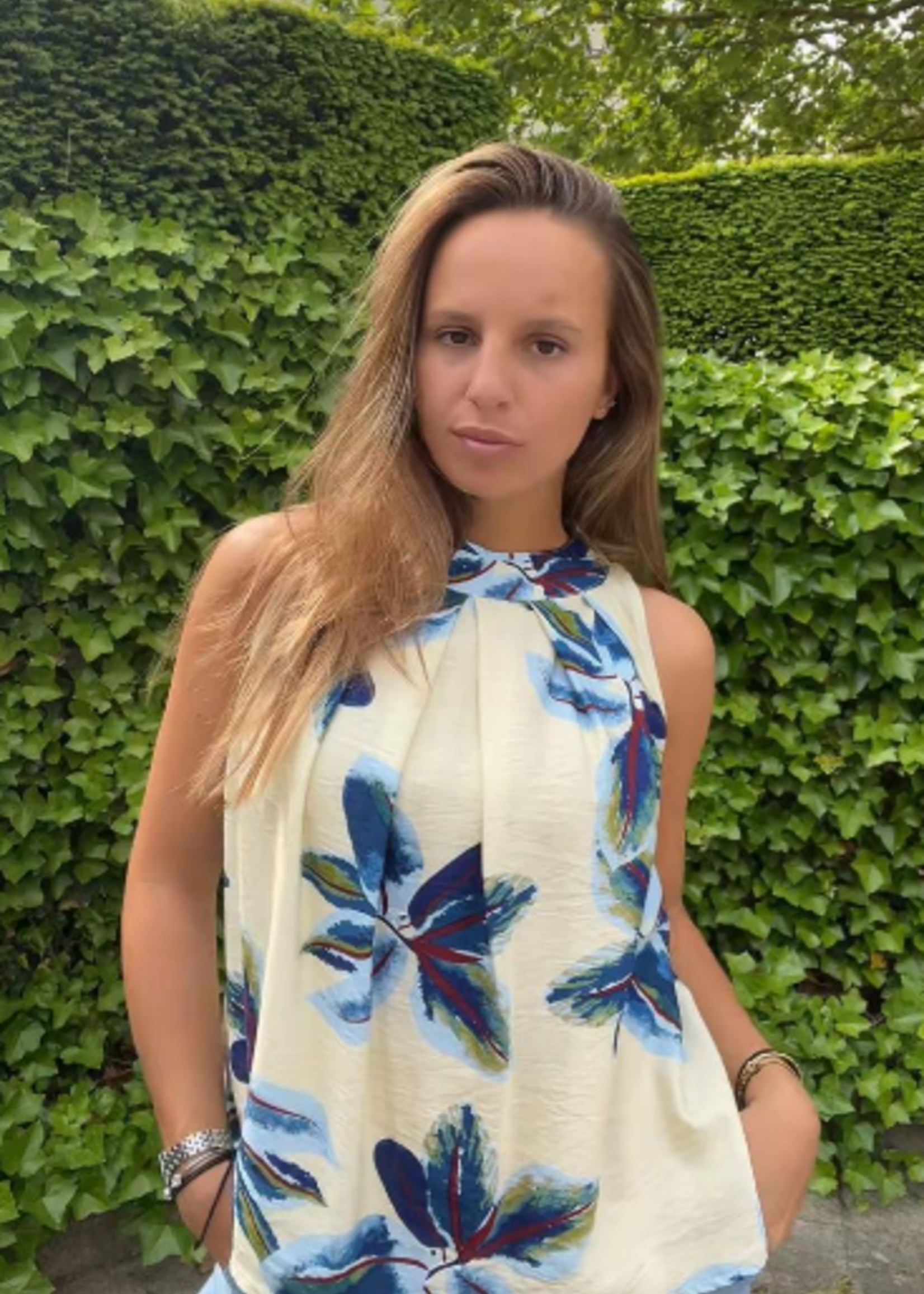 TOP SIENNA A FLEURS