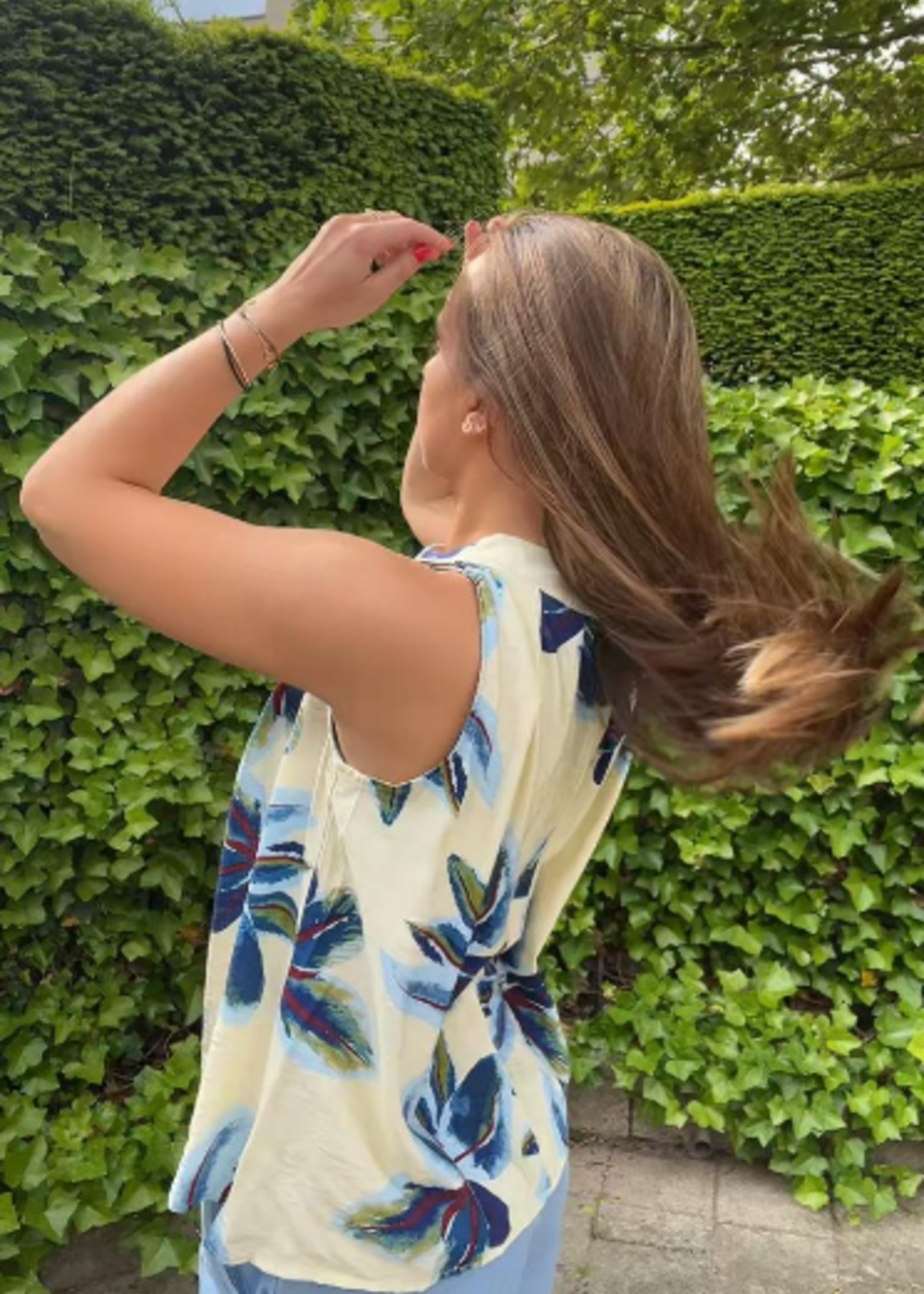 TOP SIENNA A FLEURS