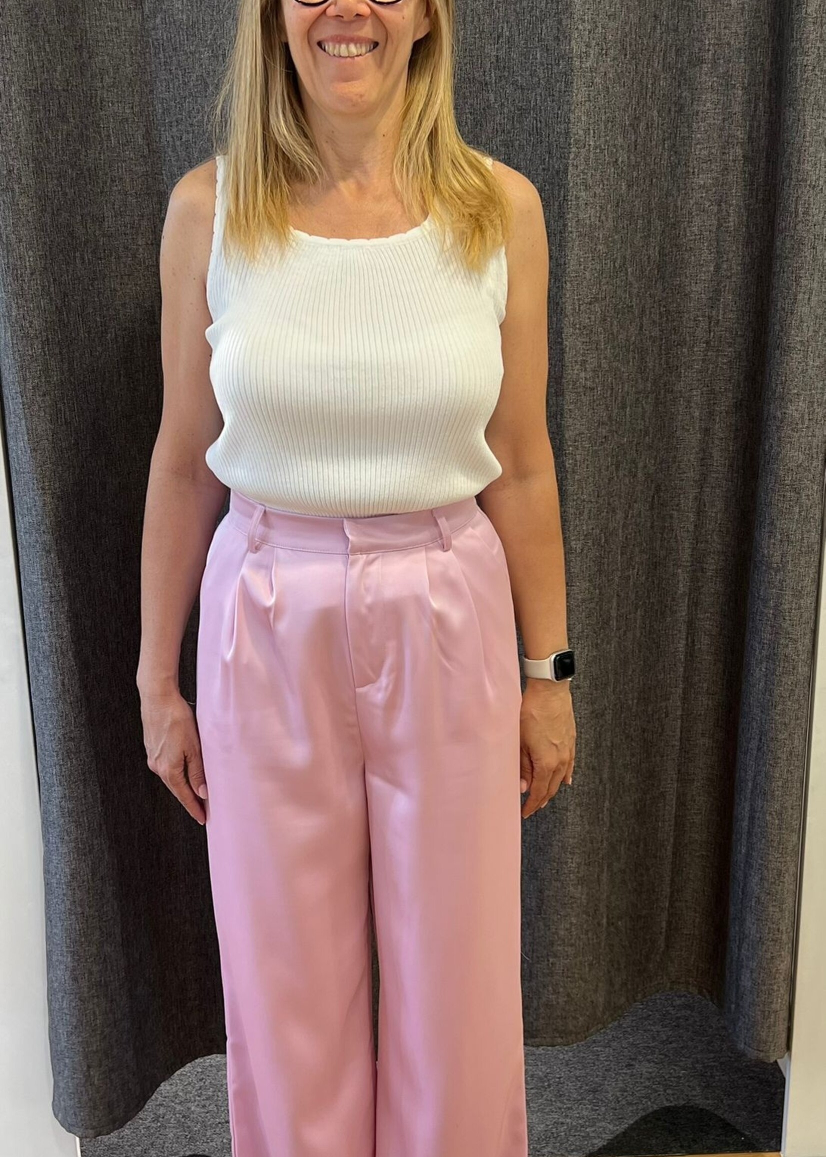 PANTALON SATIN LARGE