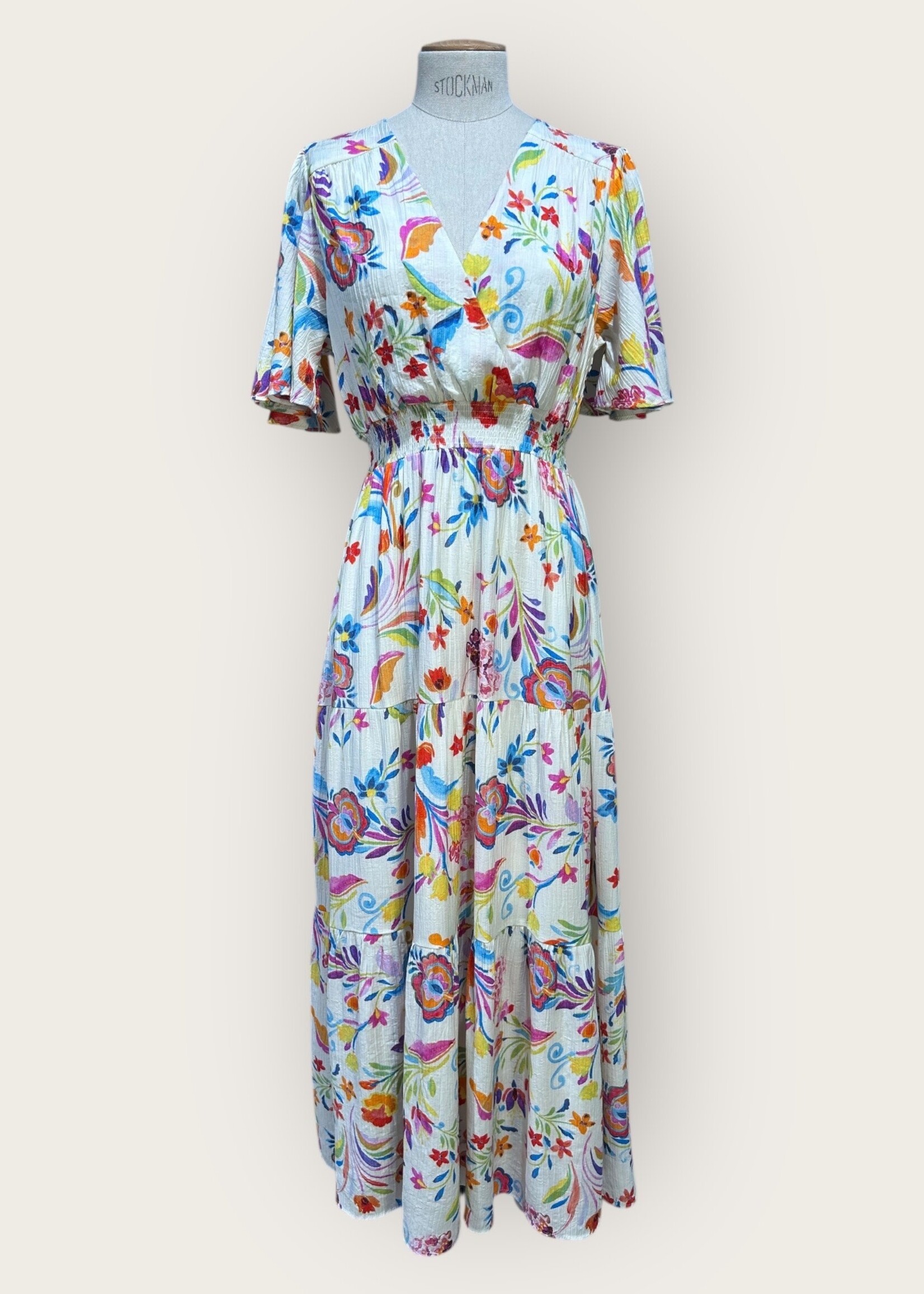 LANGE JURK MET BLOEMENPRINT