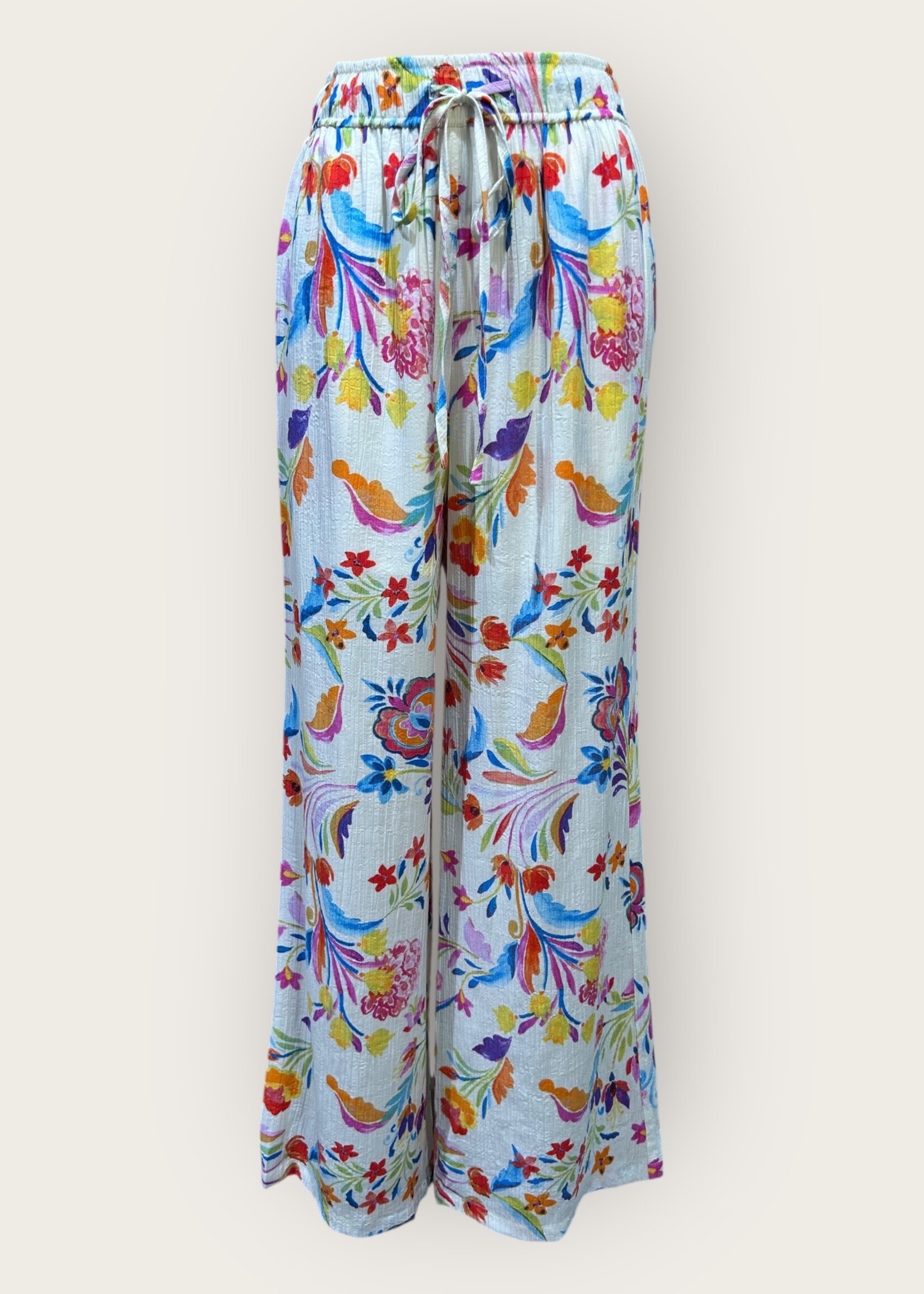 PANTALON FLORAL - ÉLASTIQUE