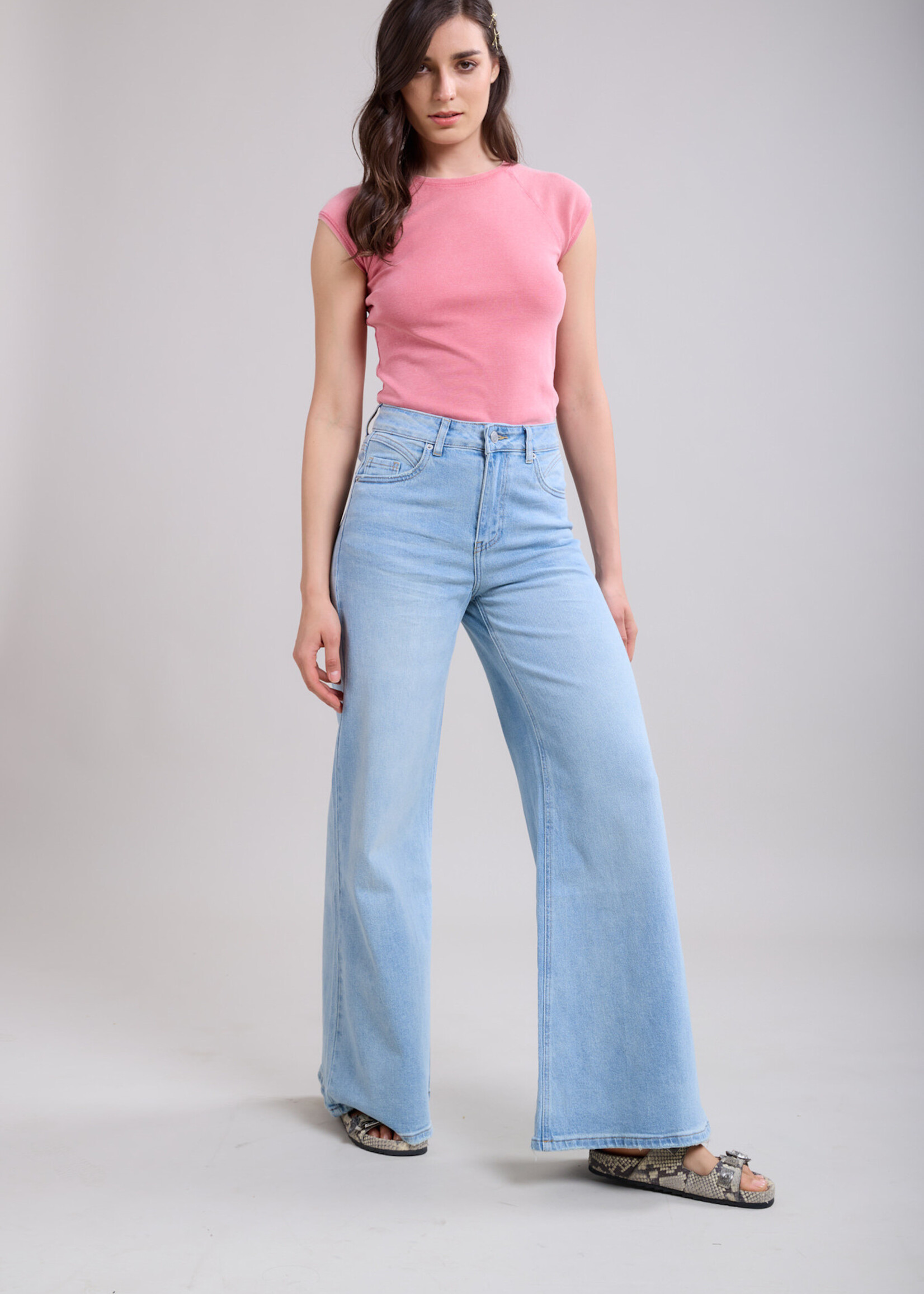 TOXIK3 WIJDE JEAN HOGE TAILLE  - LOKA