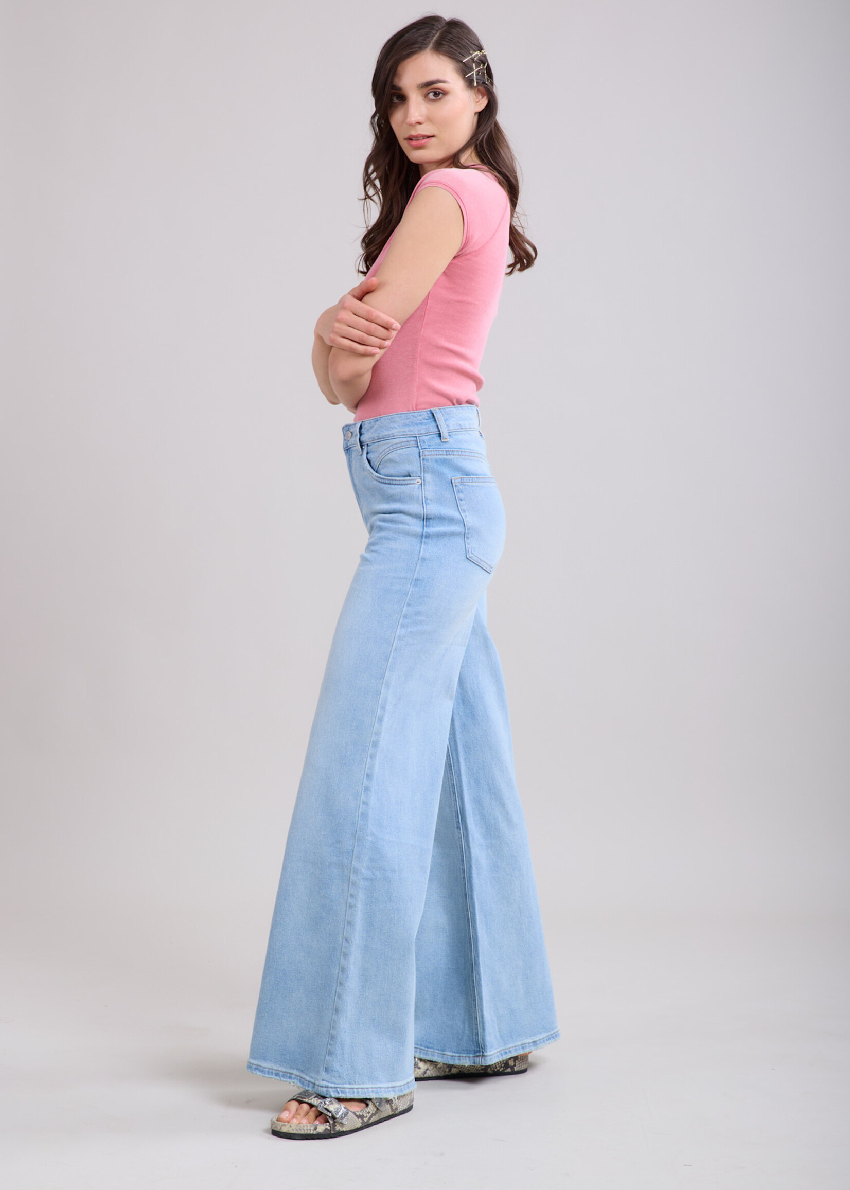 TOXIK3 WIJDE JEAN HOGE TAILLE  - LOKA