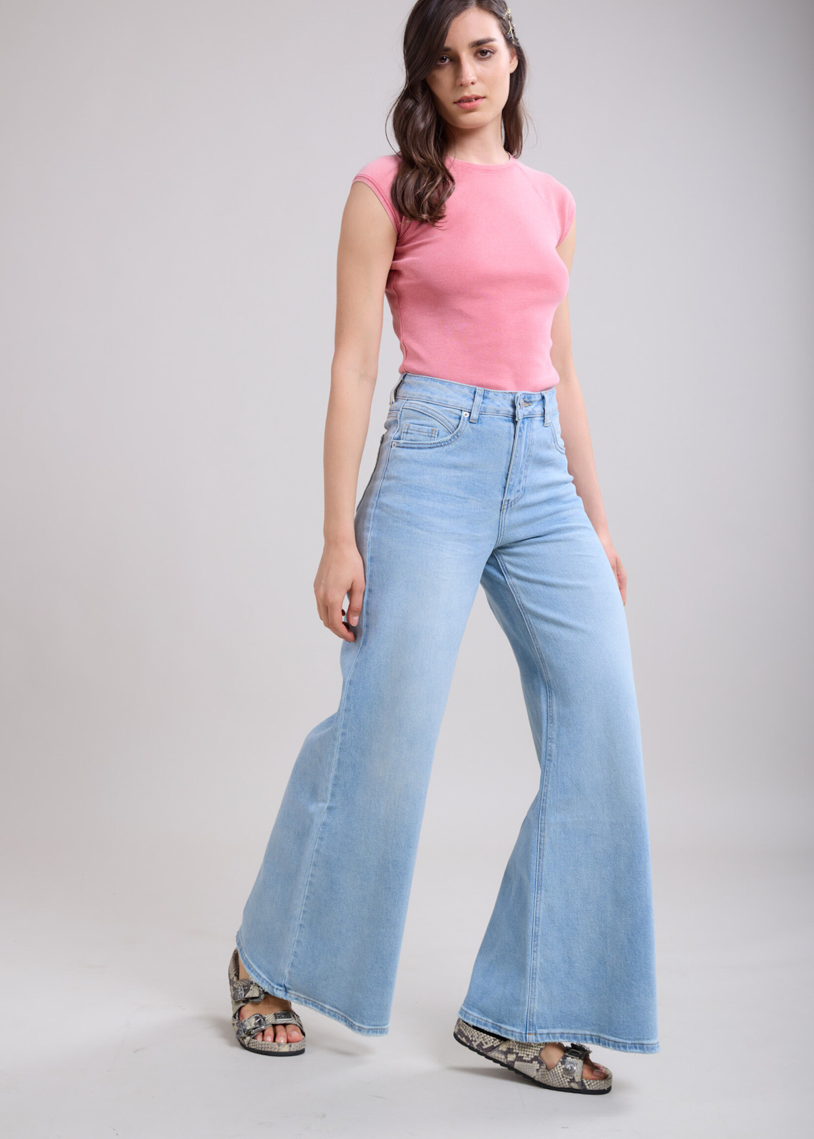 TOXIK3 WIJDE JEAN HOGE TAILLE  - LOKA