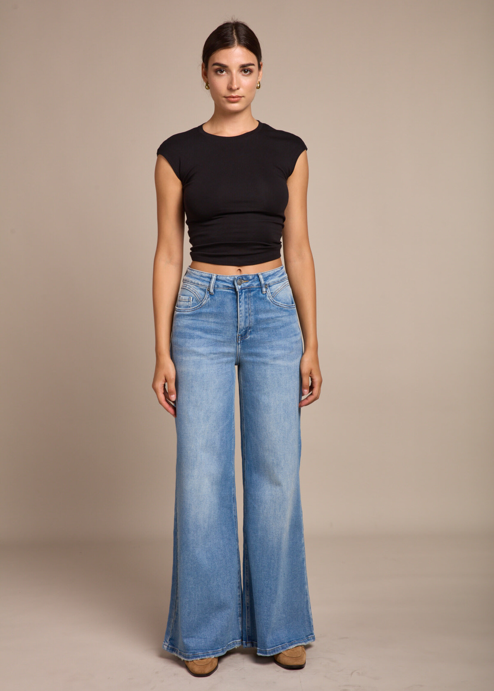 TOXIK3 WIJDE JEAN HOGE TAILLE  - LOKA