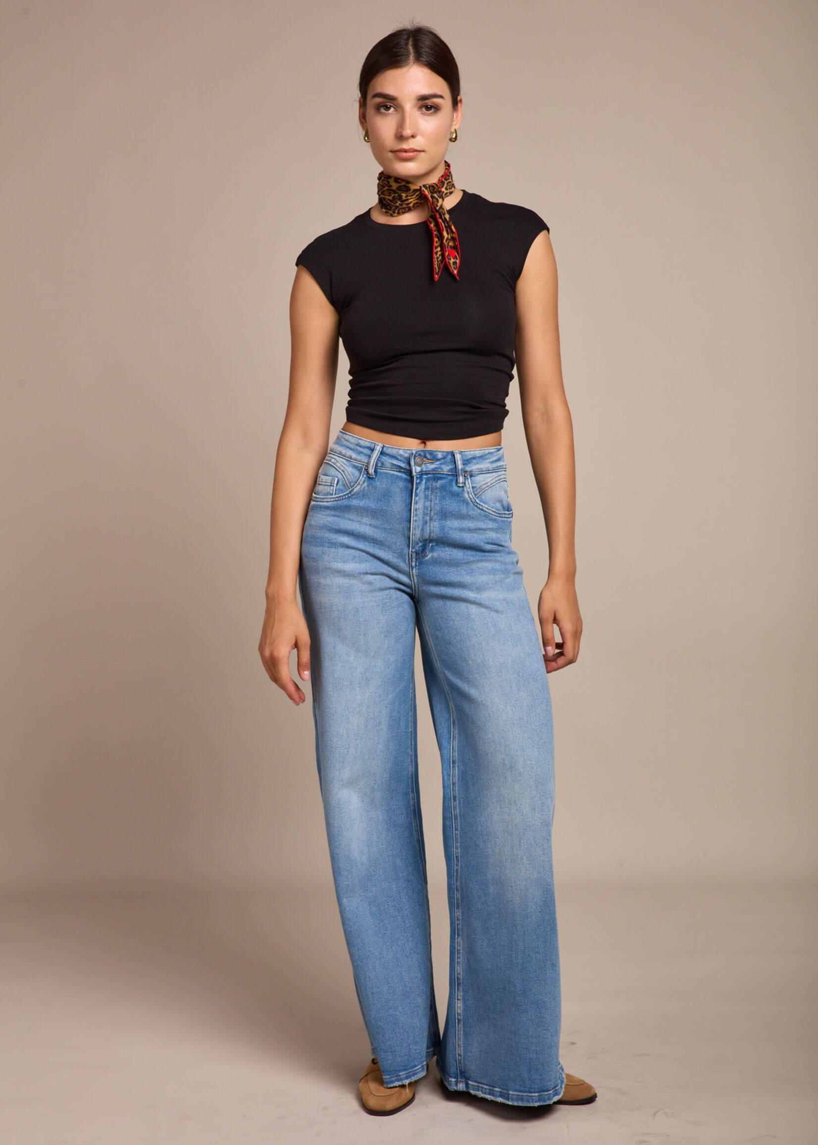 TOXIK3 WIJDE JEAN HOGE TAILLE  - LOKA