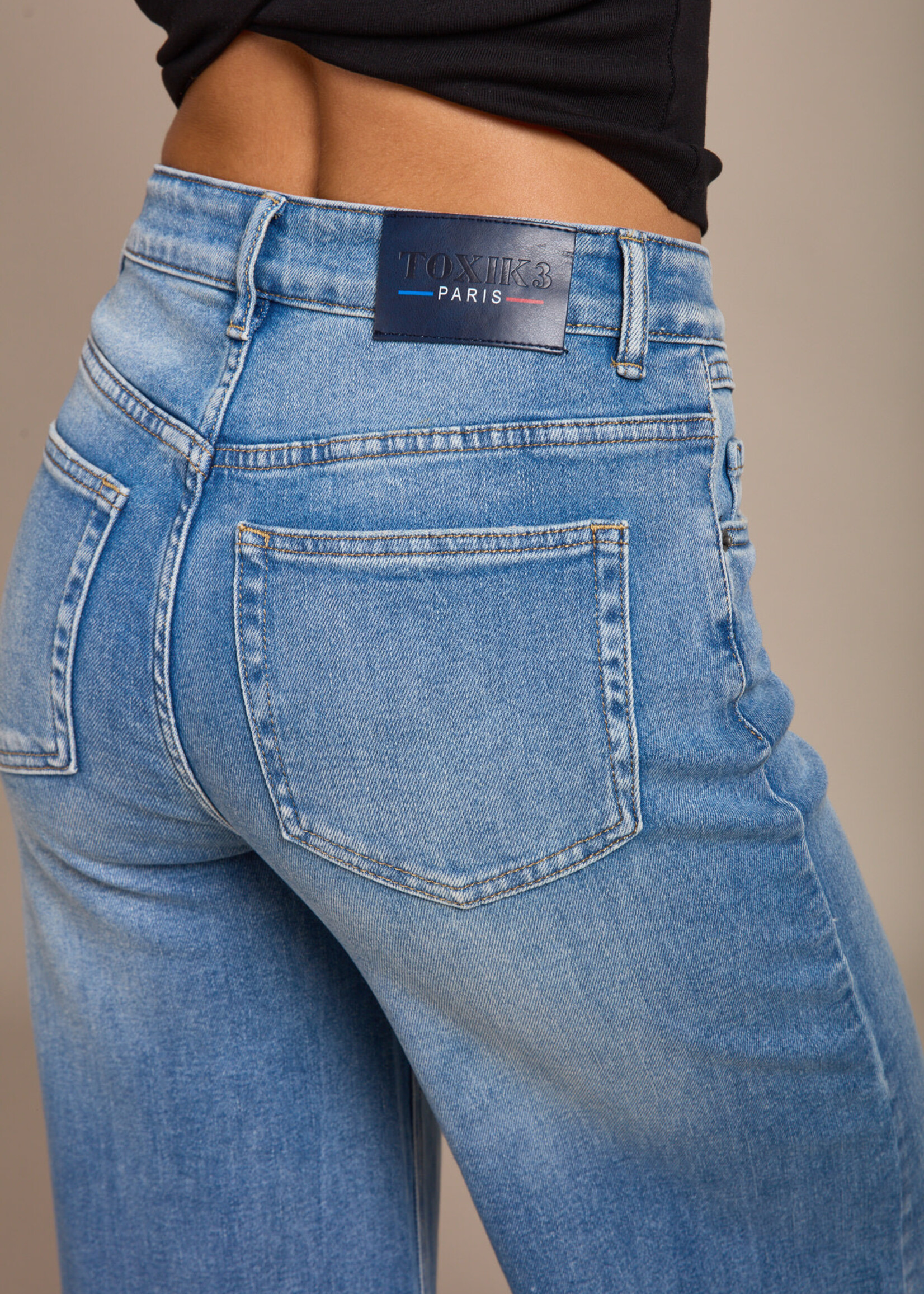 TOXIK3 WIJDE JEAN HOGE TAILLE  - LOKA