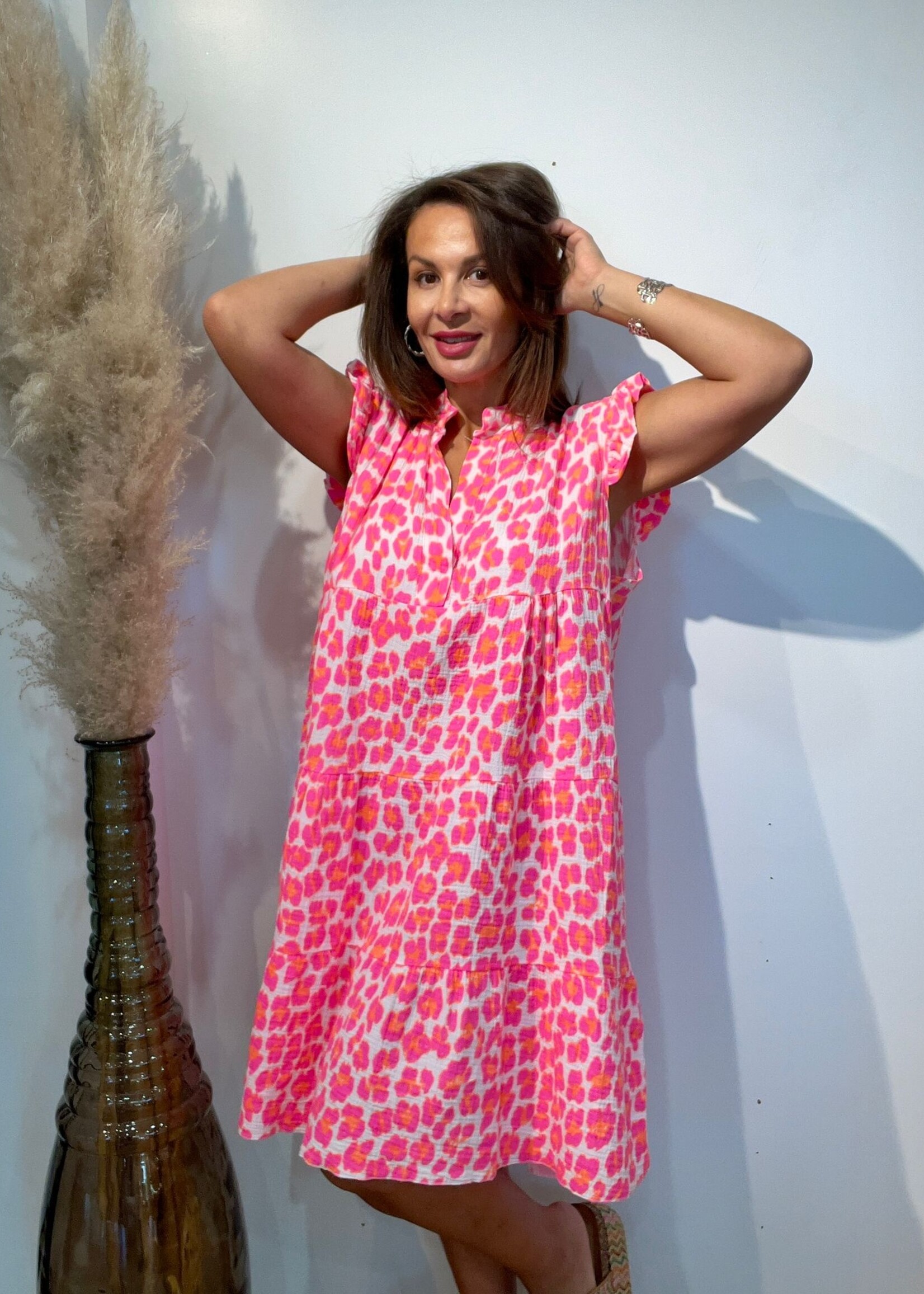 ROBE LÉA IMPRIMÉS FLUO - ONE SIZE