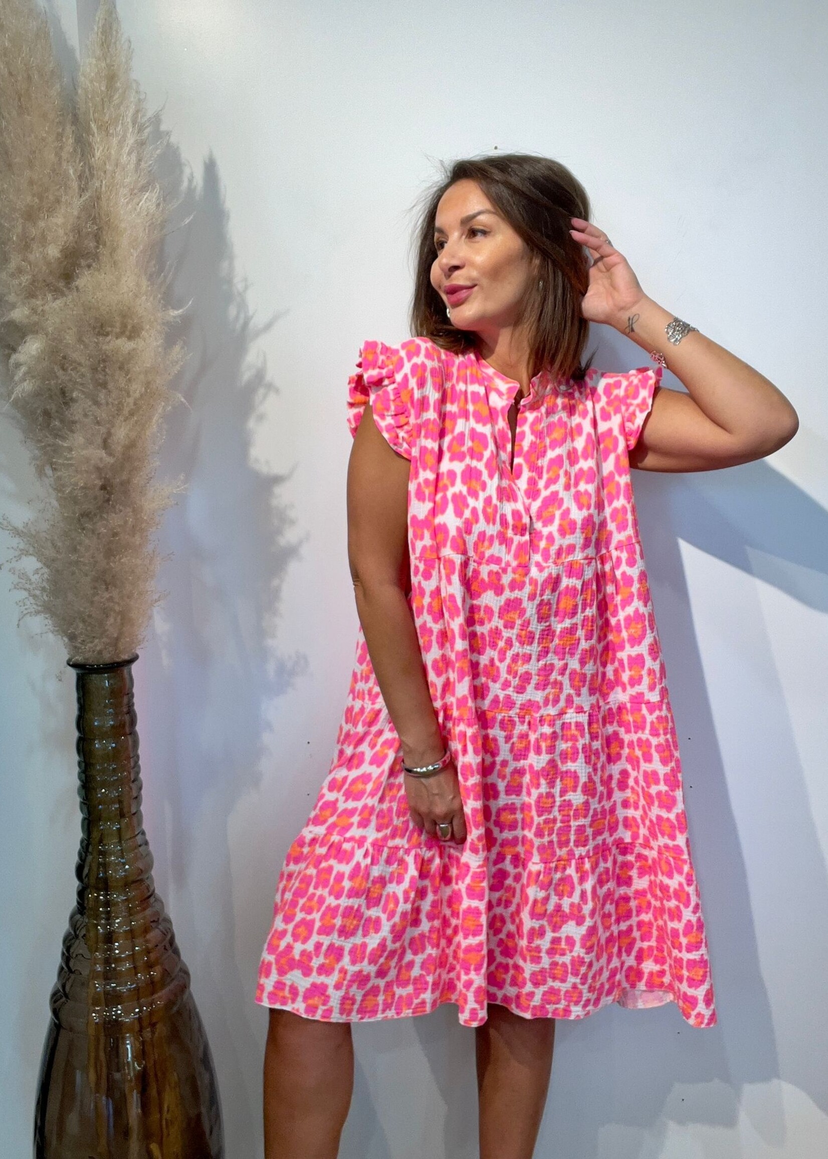 ROBE LÉA IMPRIMÉS FLUO - ONE SIZE