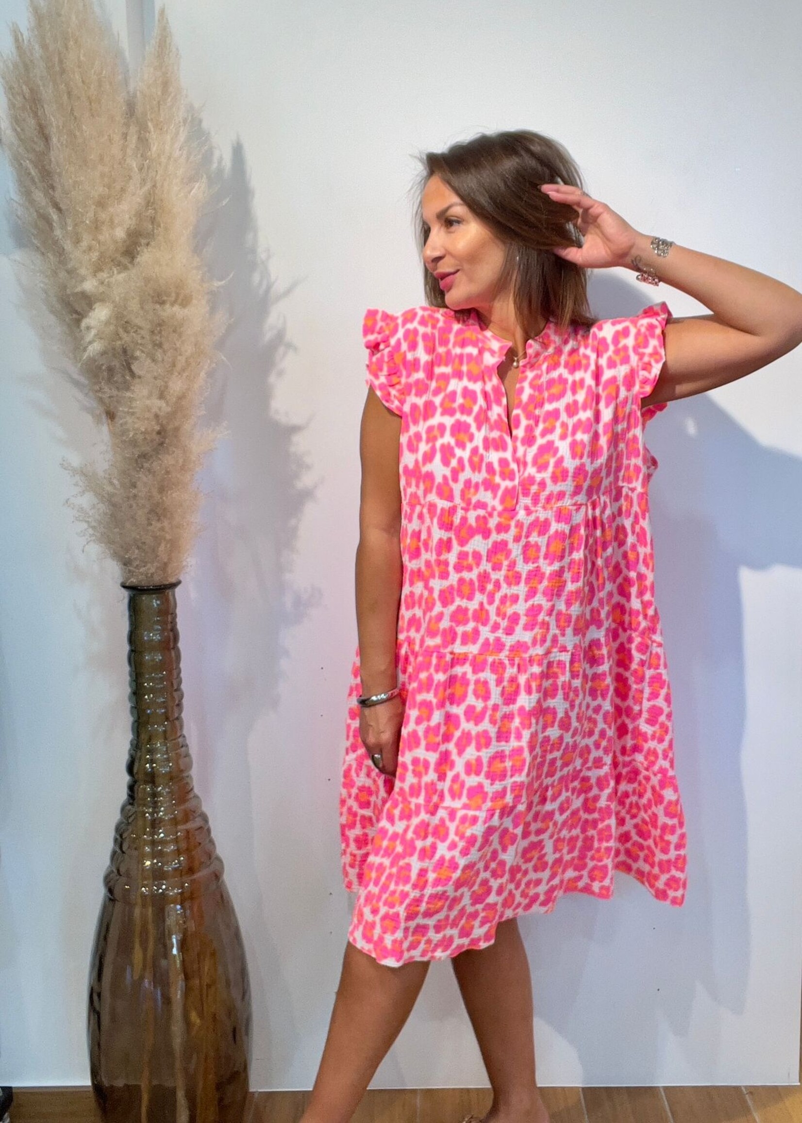 ROBE LÉA IMPRIMÉS FLUO - ONE SIZE