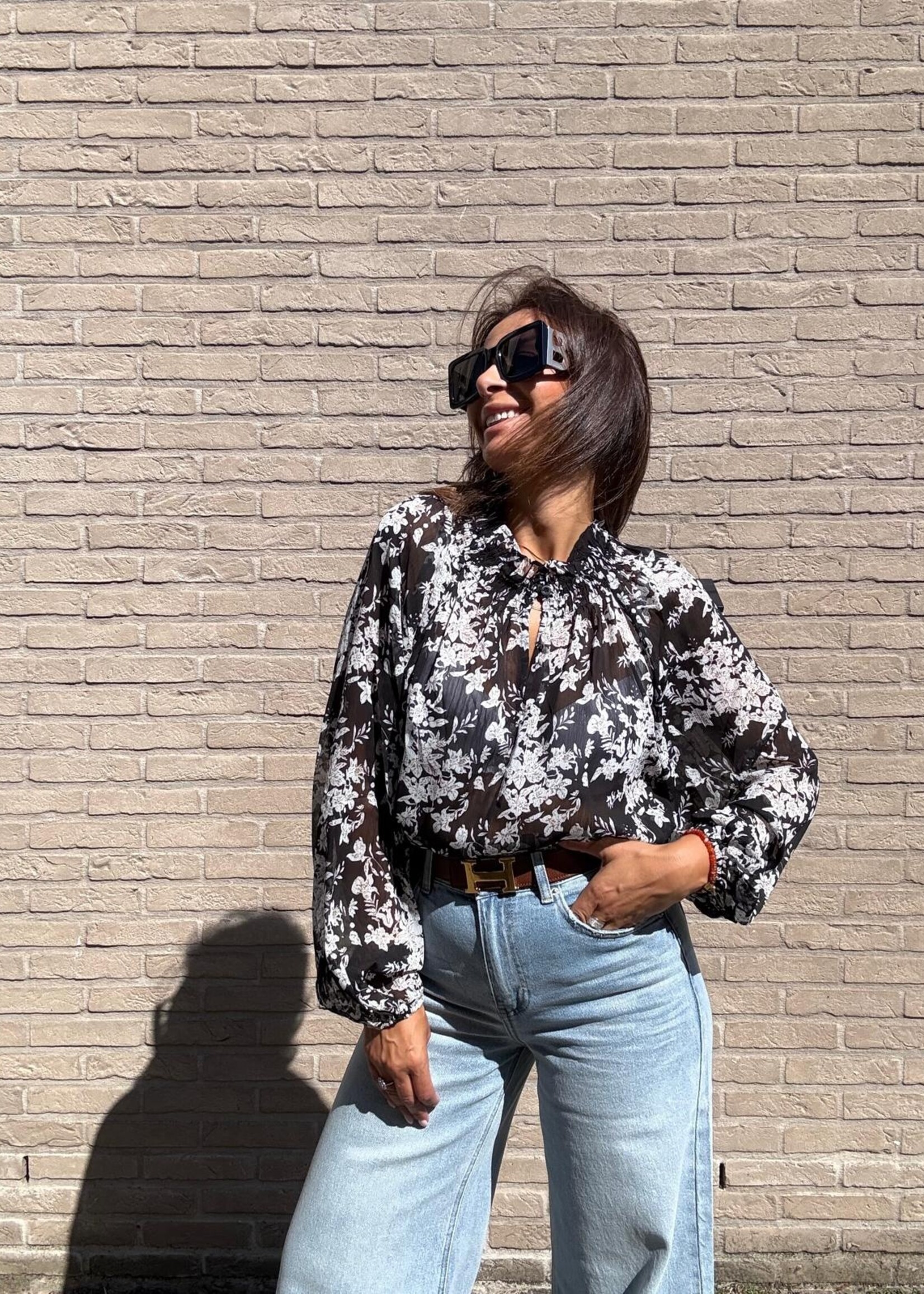 Bloemen voile blouse – Licht en elegante lente-look