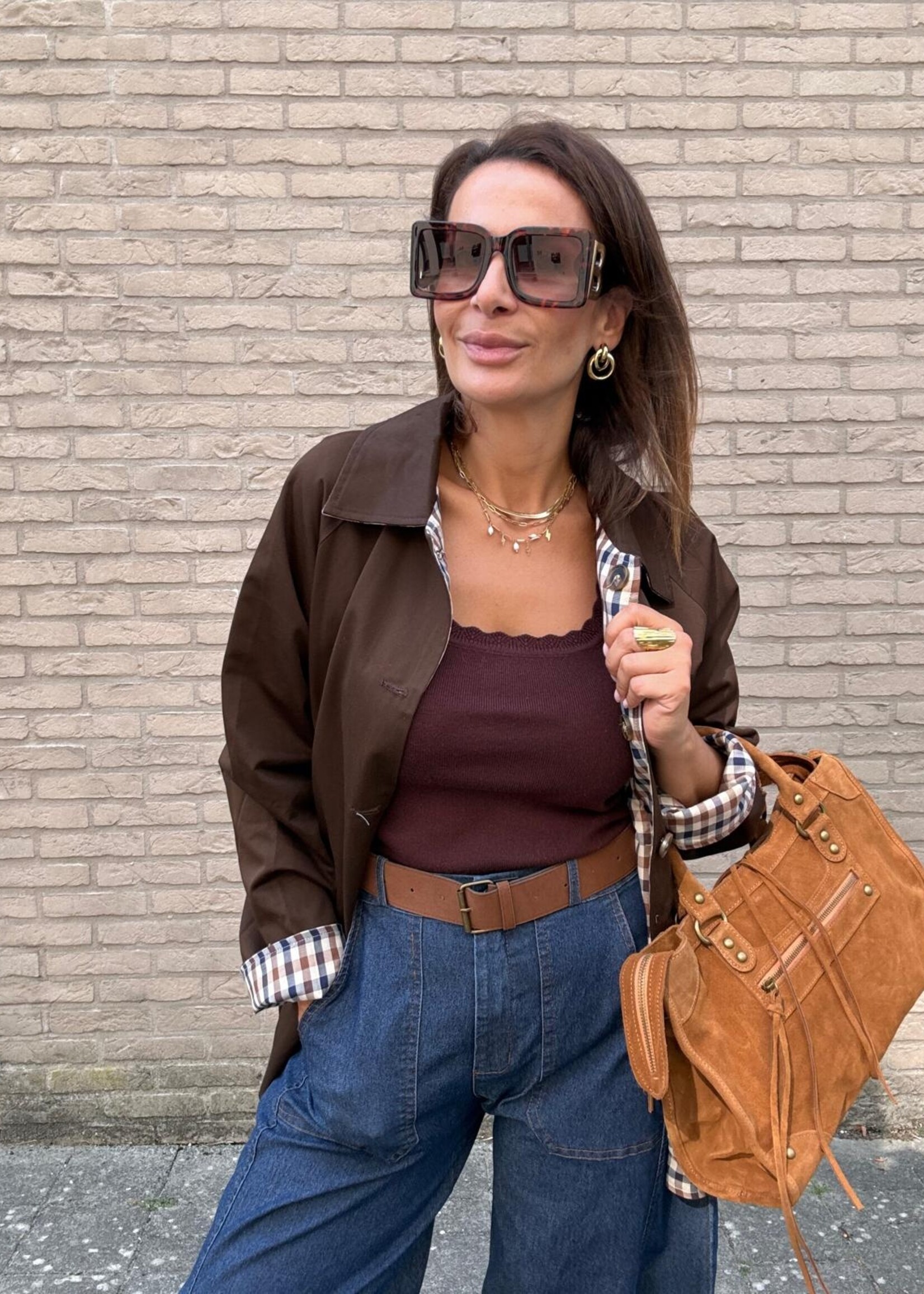 HALFLANGE OMKEERBARE JAS