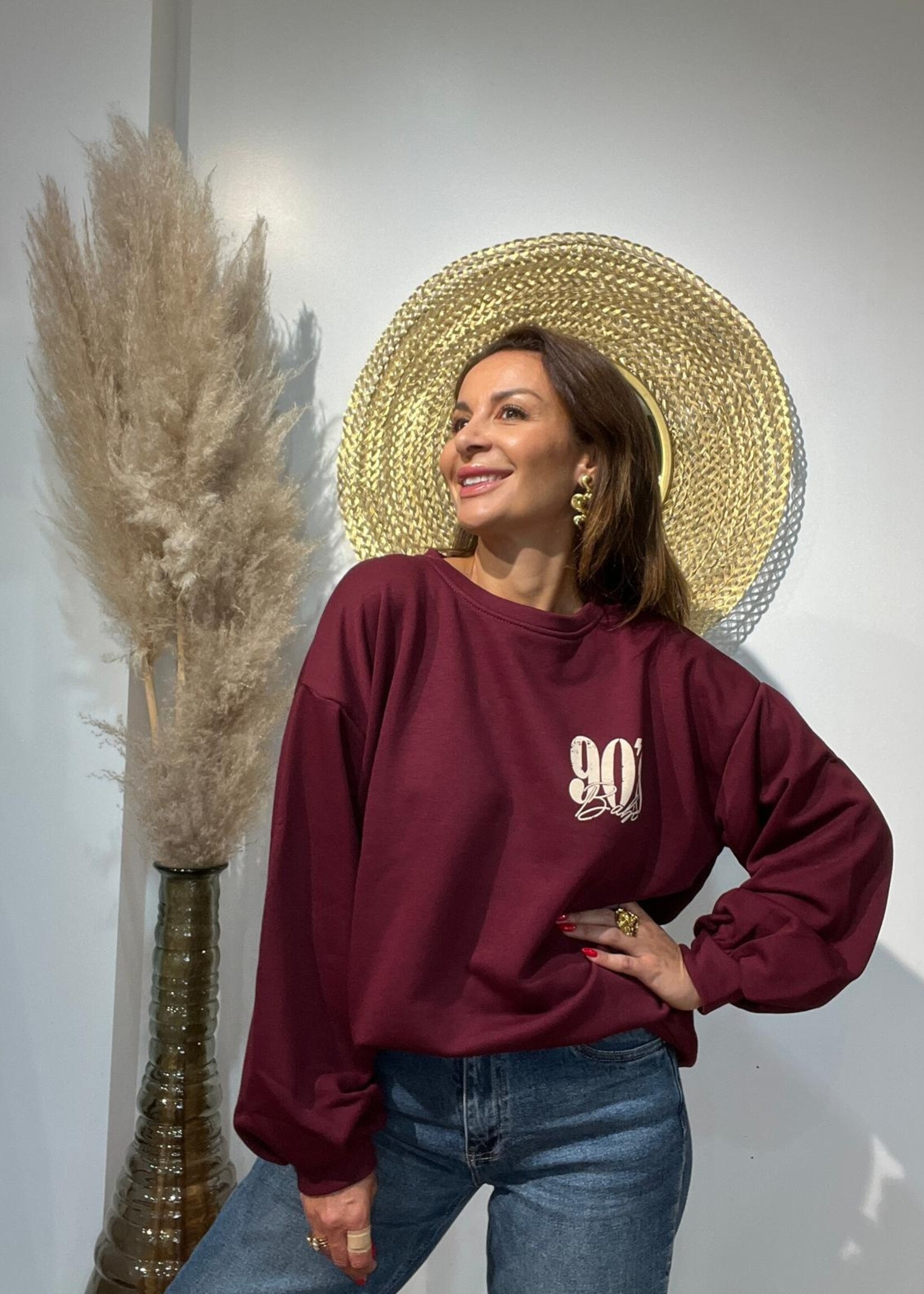 Sweat oversize 90’s Babe – Style rétro et confort absolu