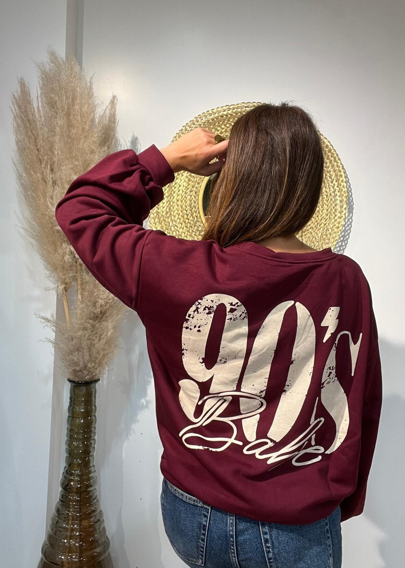 Oversized sweater 90’s Babe – Retro stijl & ultiem comfort
