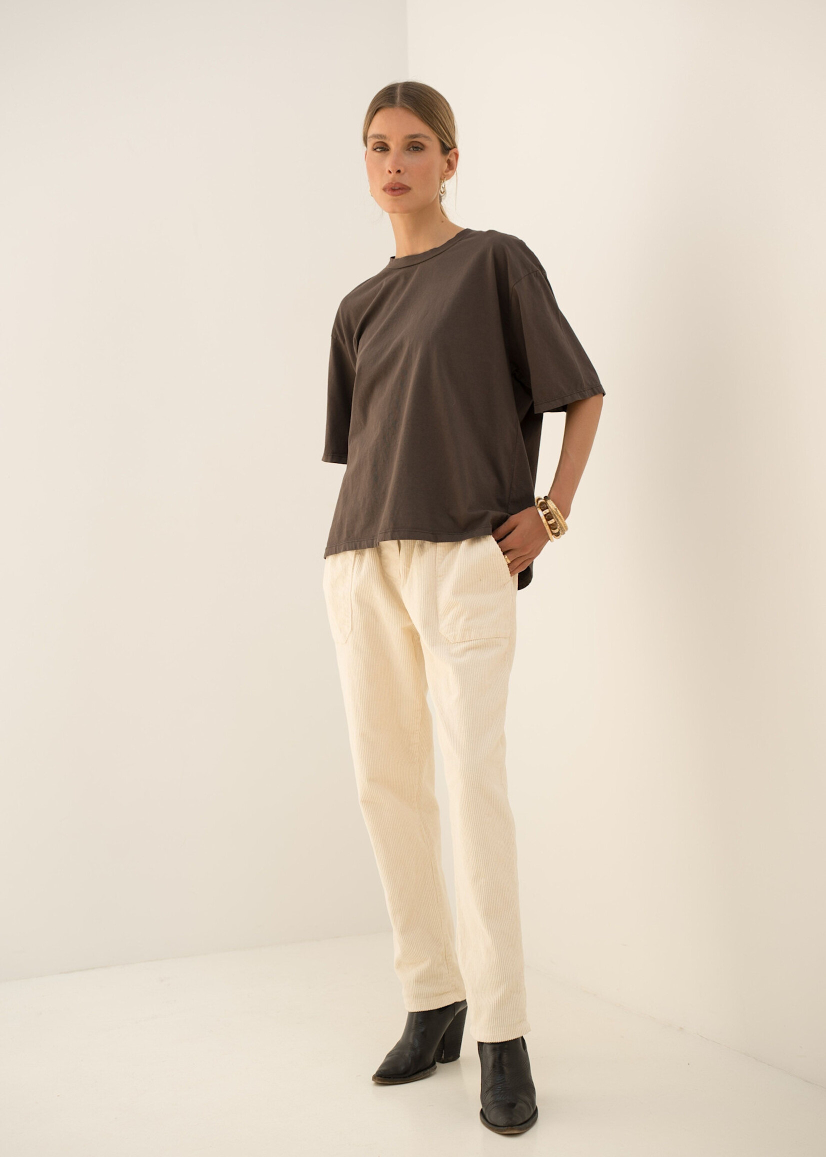 T-shirt Basic en Coton Uni – 100% Coton